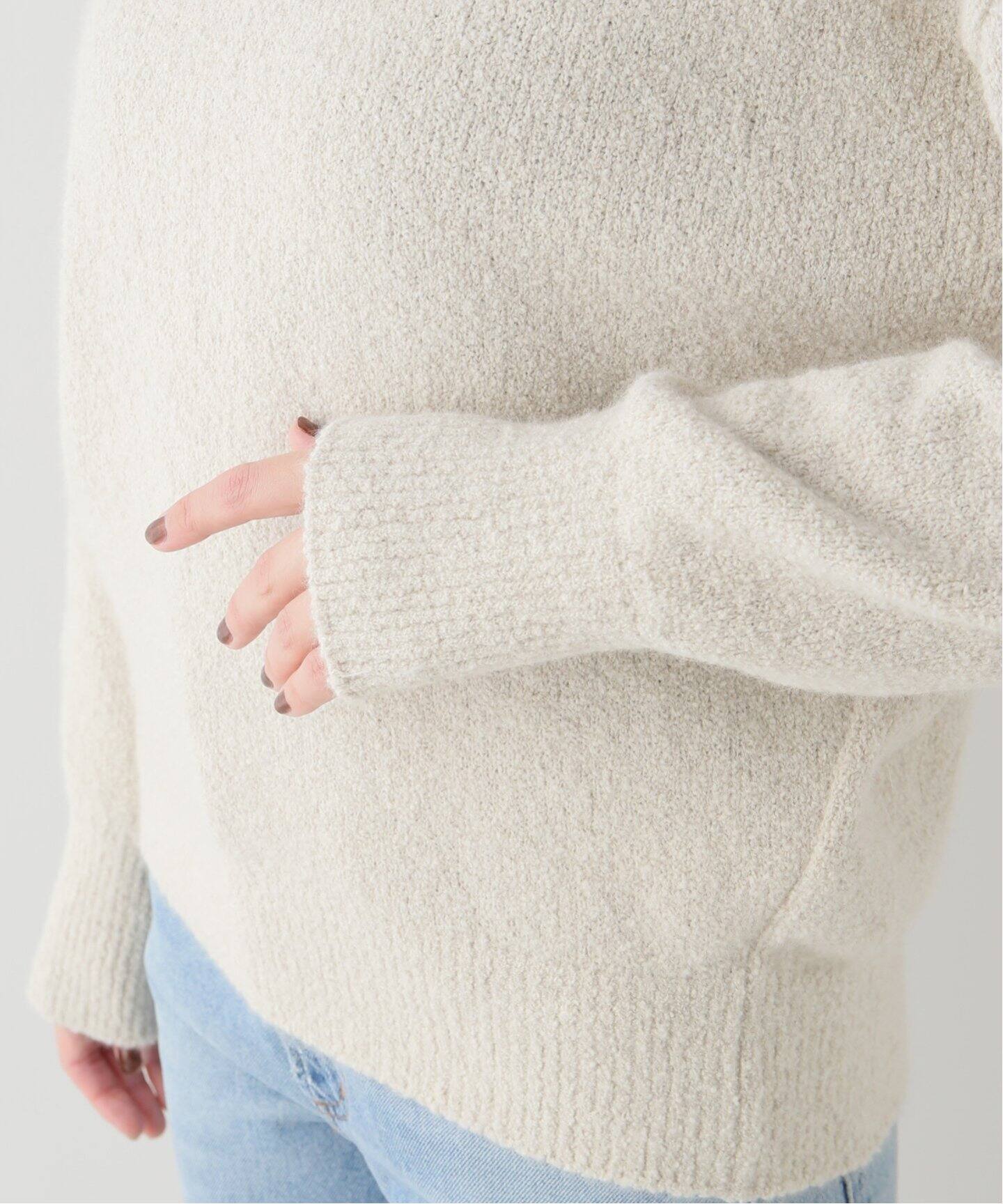 BLENDFOX BOUCLE クルーネックプルオーバー（ニット／セーター 