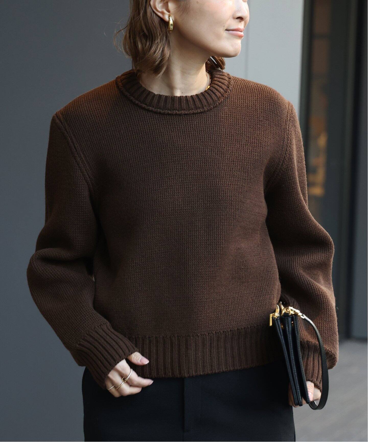 DOUBLEPIE クルーネックプルオーバー（ニット／セーター）｜Deuxieme  