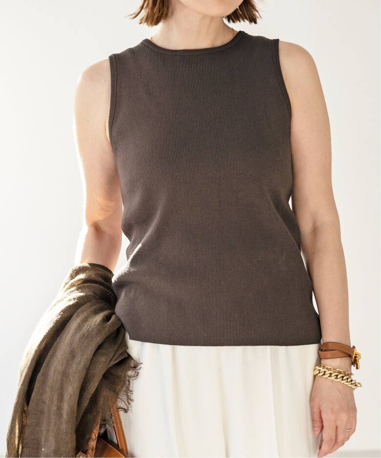 Diner B RIB CROP タンクトップ（タンクトップ）｜Deuxieme Classe  