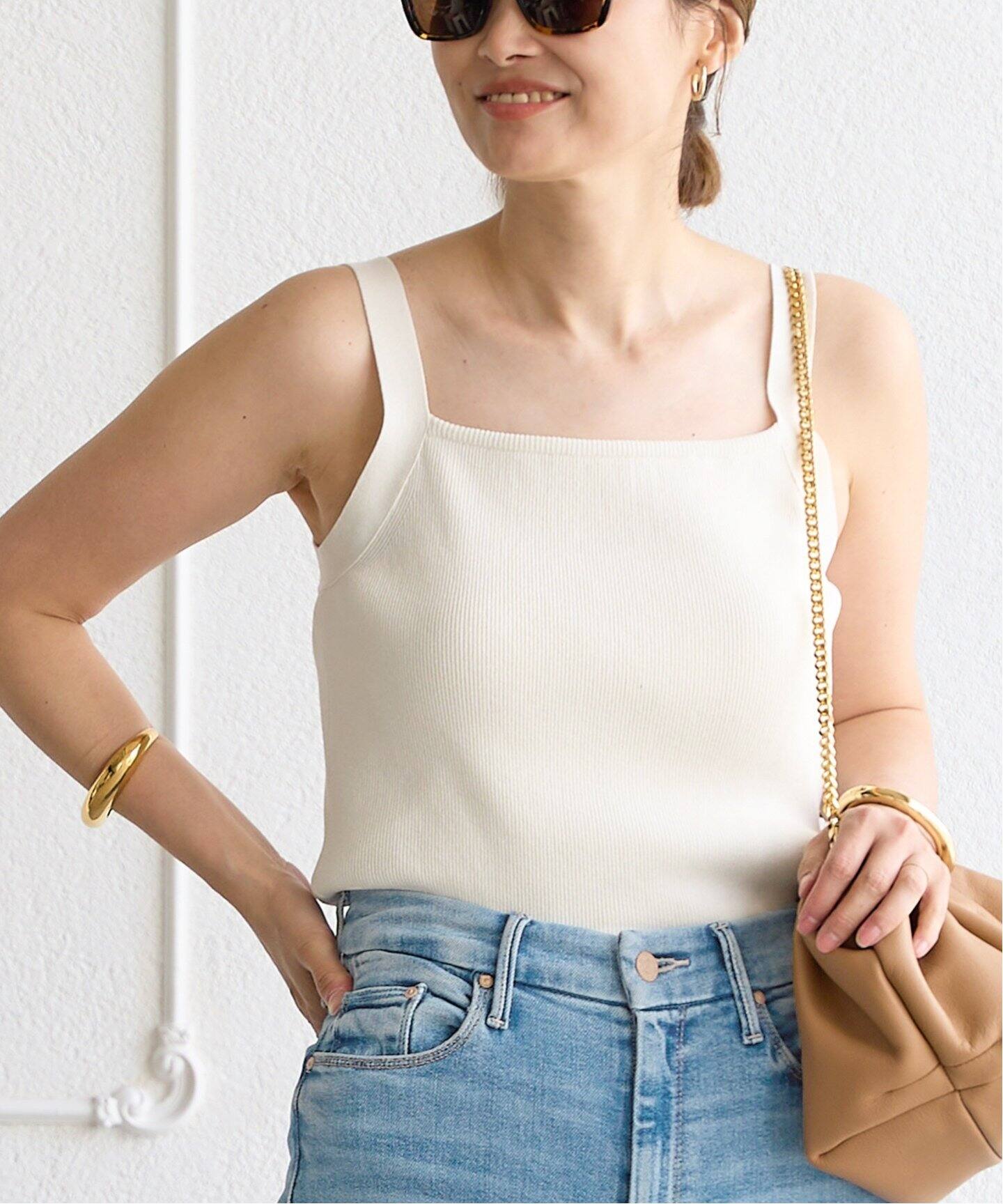 Diner B リブ キャミソール（タンクトップ）｜Deuxieme Classe  