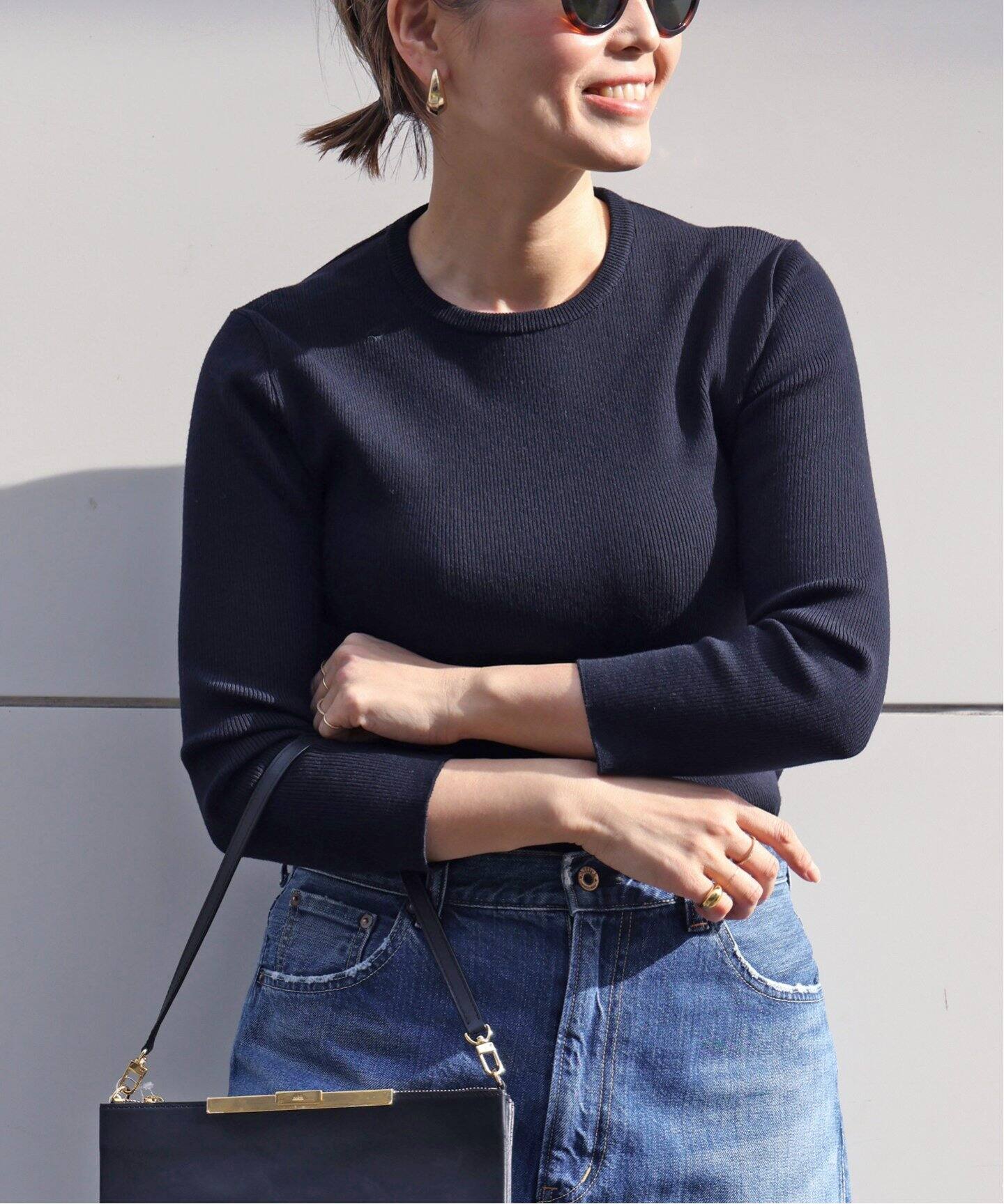 WONDER RIB クルーネック（ニット／セーター）｜Deuxieme Classe  