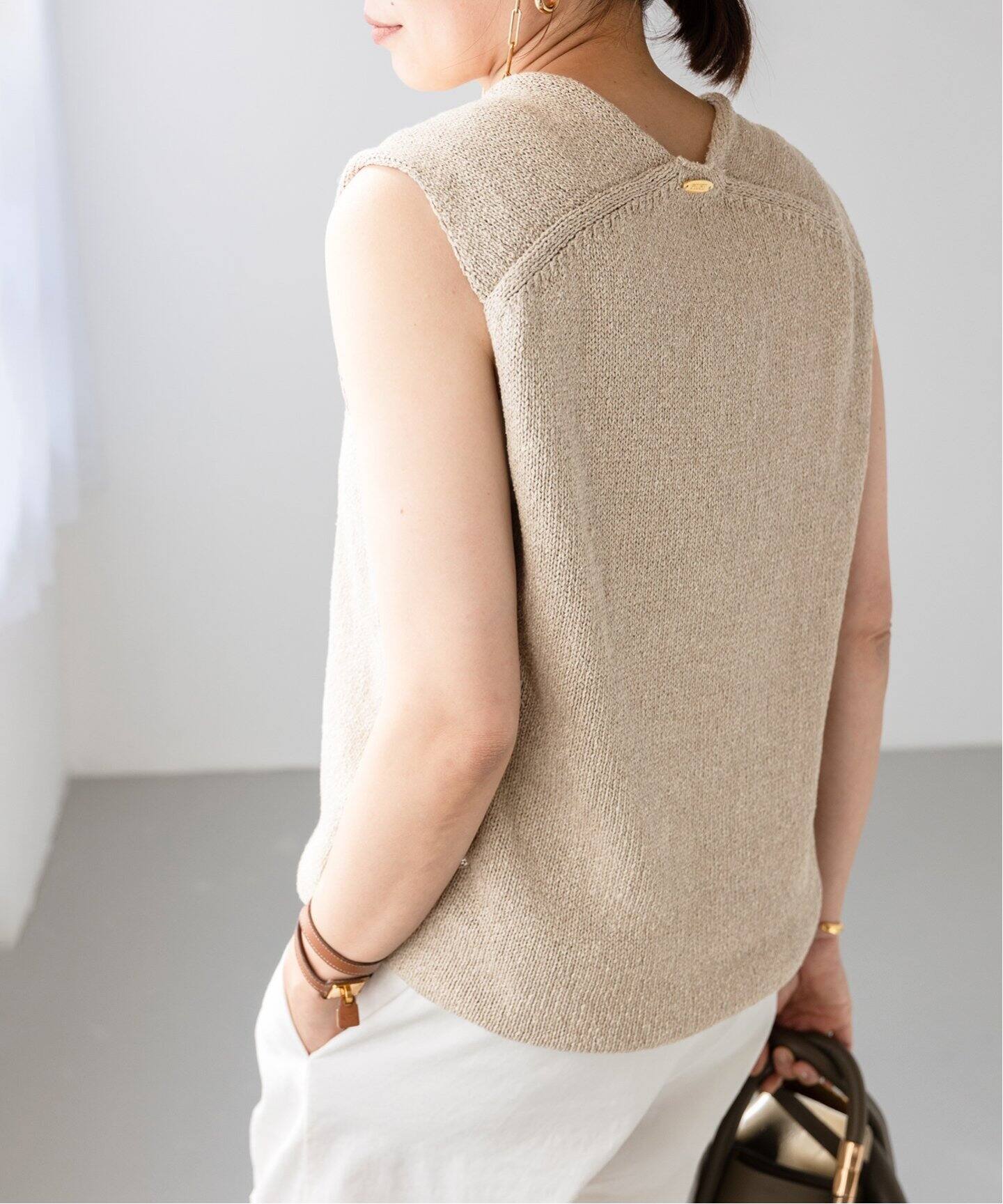 Deuxieme Classe Lily Linen Vネックベスト 