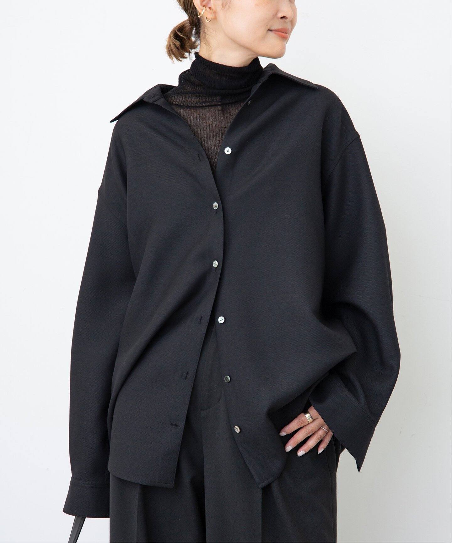 追加 Sheer Rib タートルネックプルオーバー（ニット／セーター  