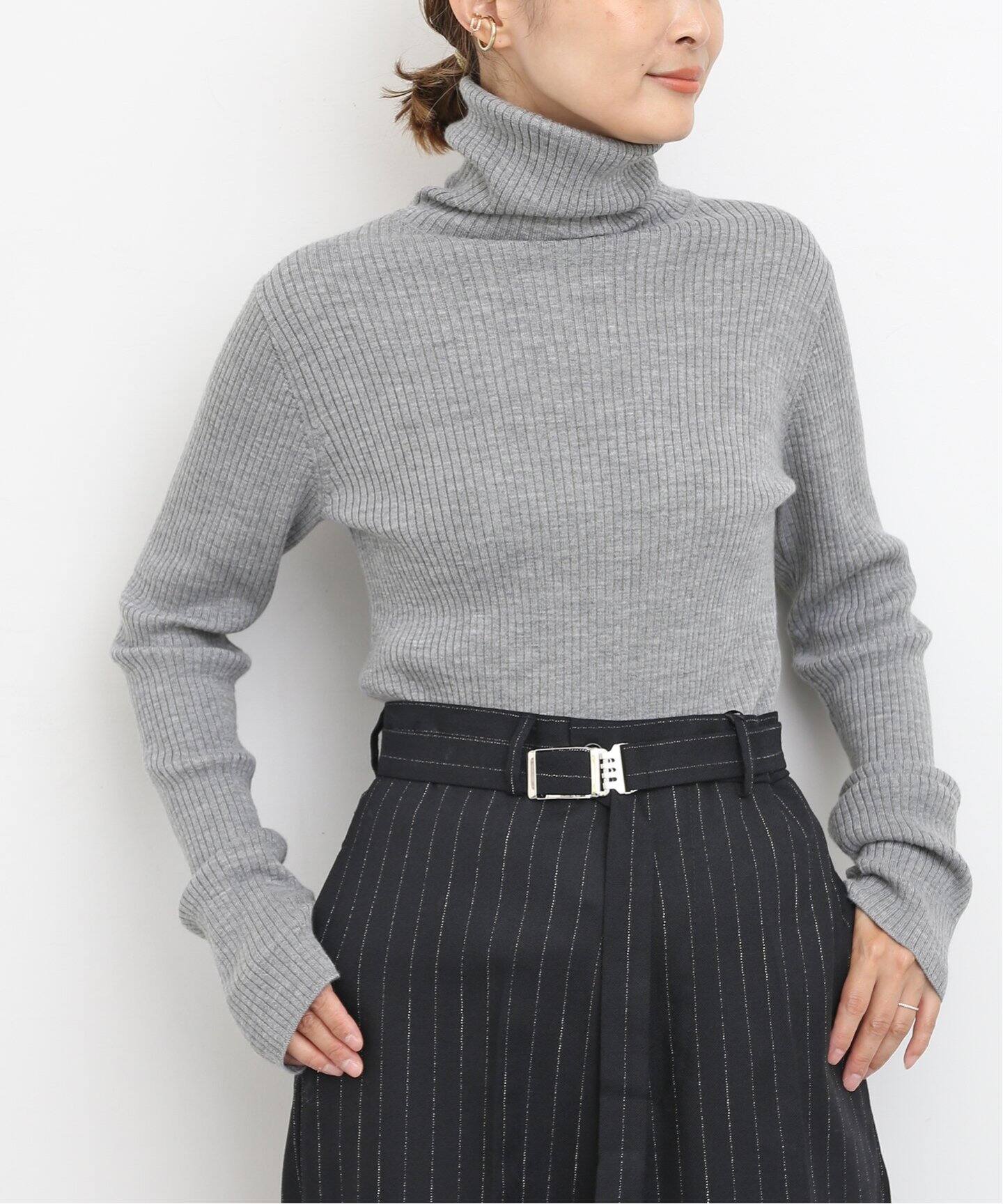 追加 Basic Rib タートルネックプルオーバー（ニット／セーター  