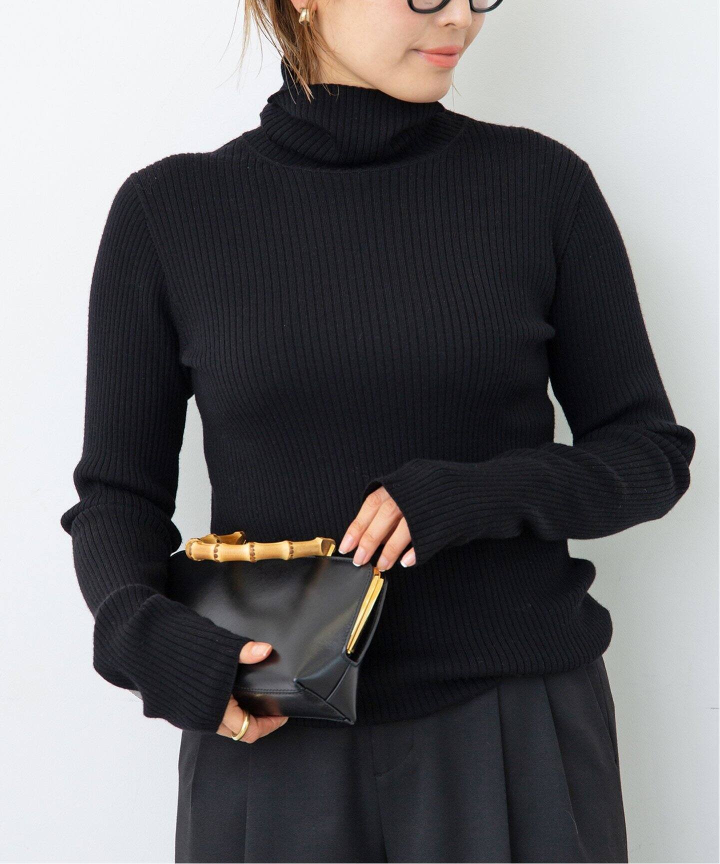 追加 Basic Rib タートルネックプルオーバー（ニット／セーター  