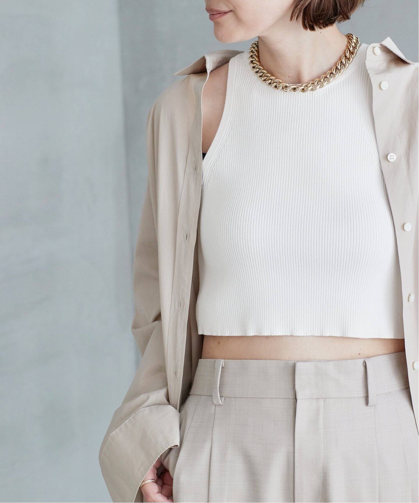 ALFRED Cropped タンクトップ（タンクトップ）｜Deuxieme Classe  