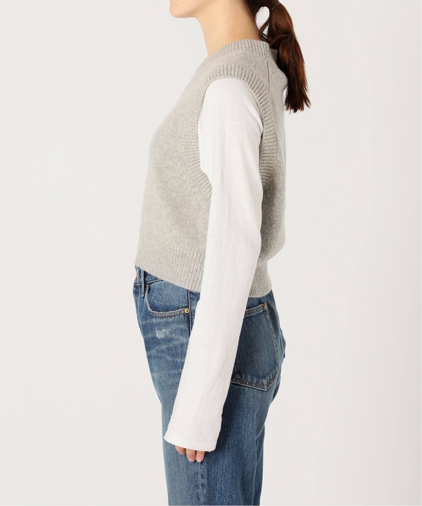 Cashmere Cropped ベスト（ベスト）｜Deuxieme Classe（ドゥーズィエム 