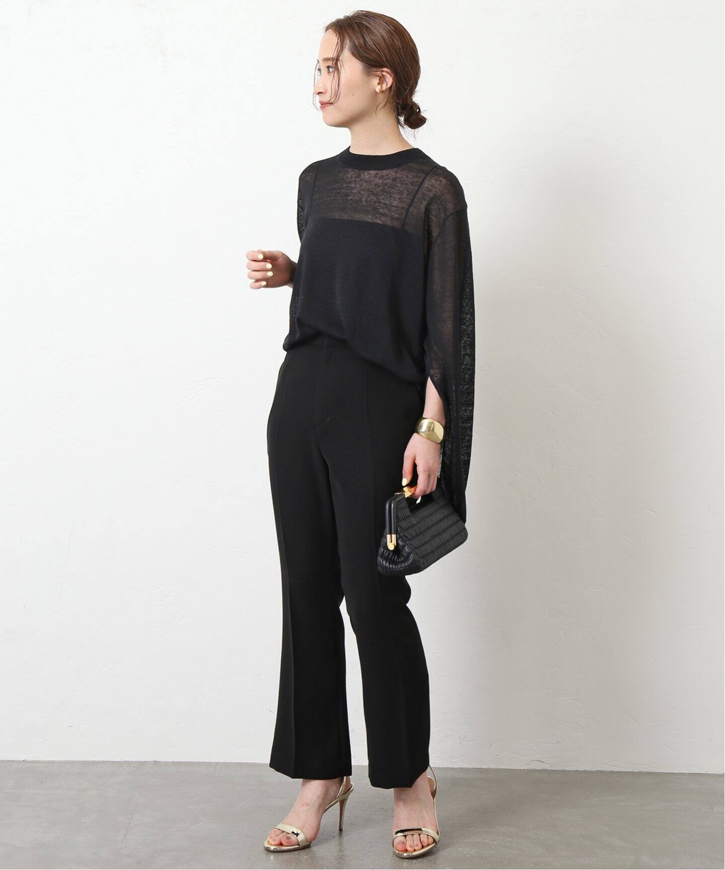 Sheer Slit Sleeve プルオーバー（ニット／セーター）｜Deuxieme 