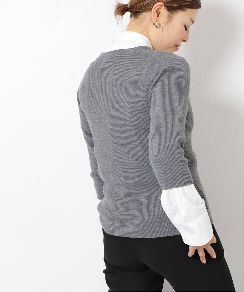 美品☆ドゥーズィエムクラス wool rib Knitスカート グレー （楽天市場  