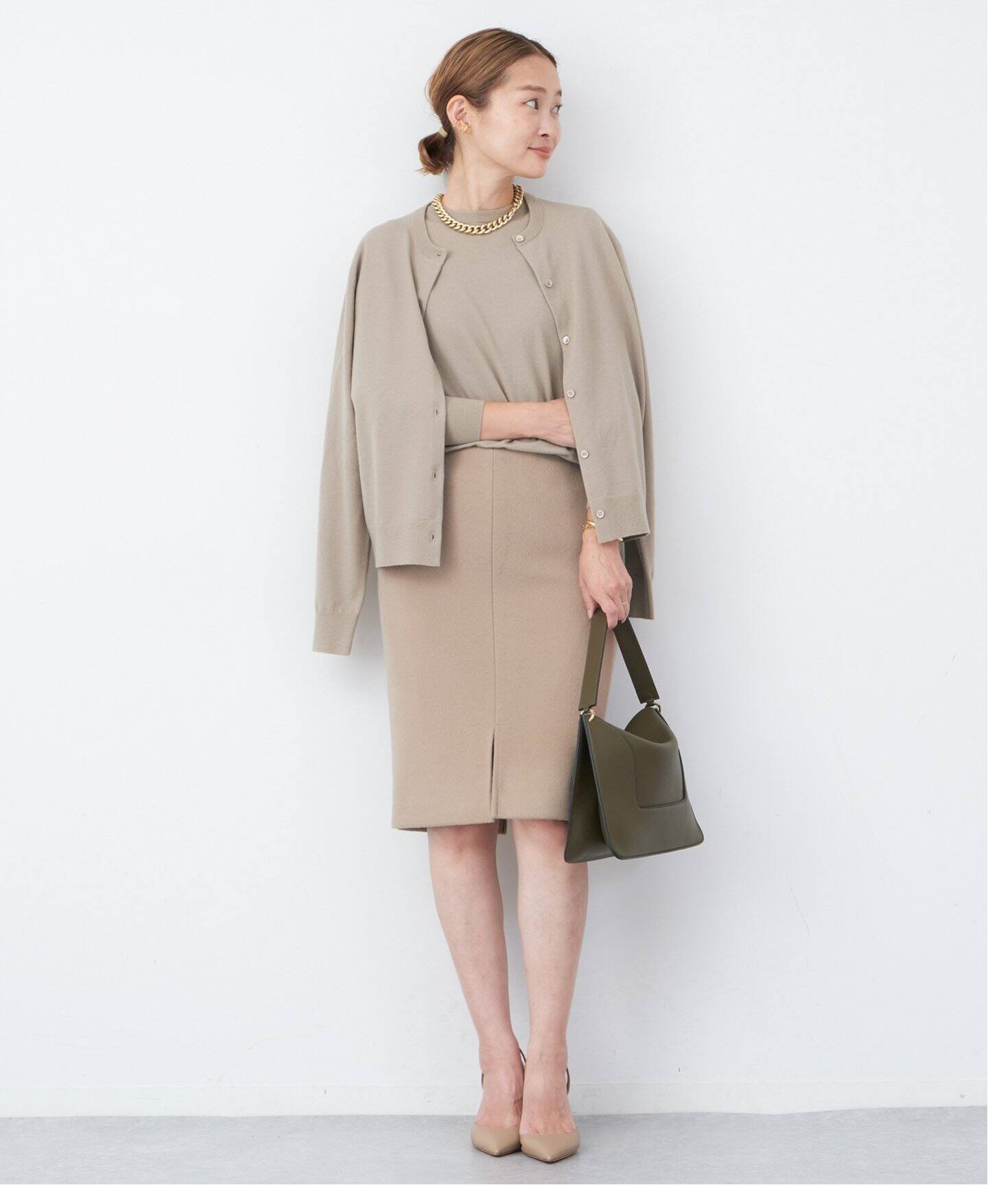 Stretch Wool クルーネックプルオーバー（ニット／セーター 