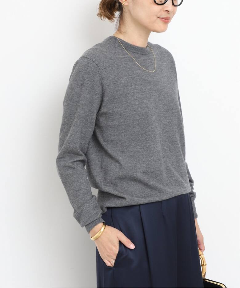 Stretch Wool クルーネックプルオーバー（ニット／セーター 