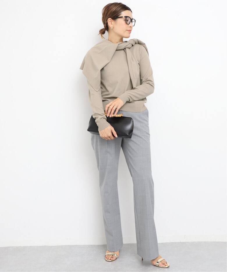 Stretch Wool クルーネックプルオーバー（ニット／セーター 