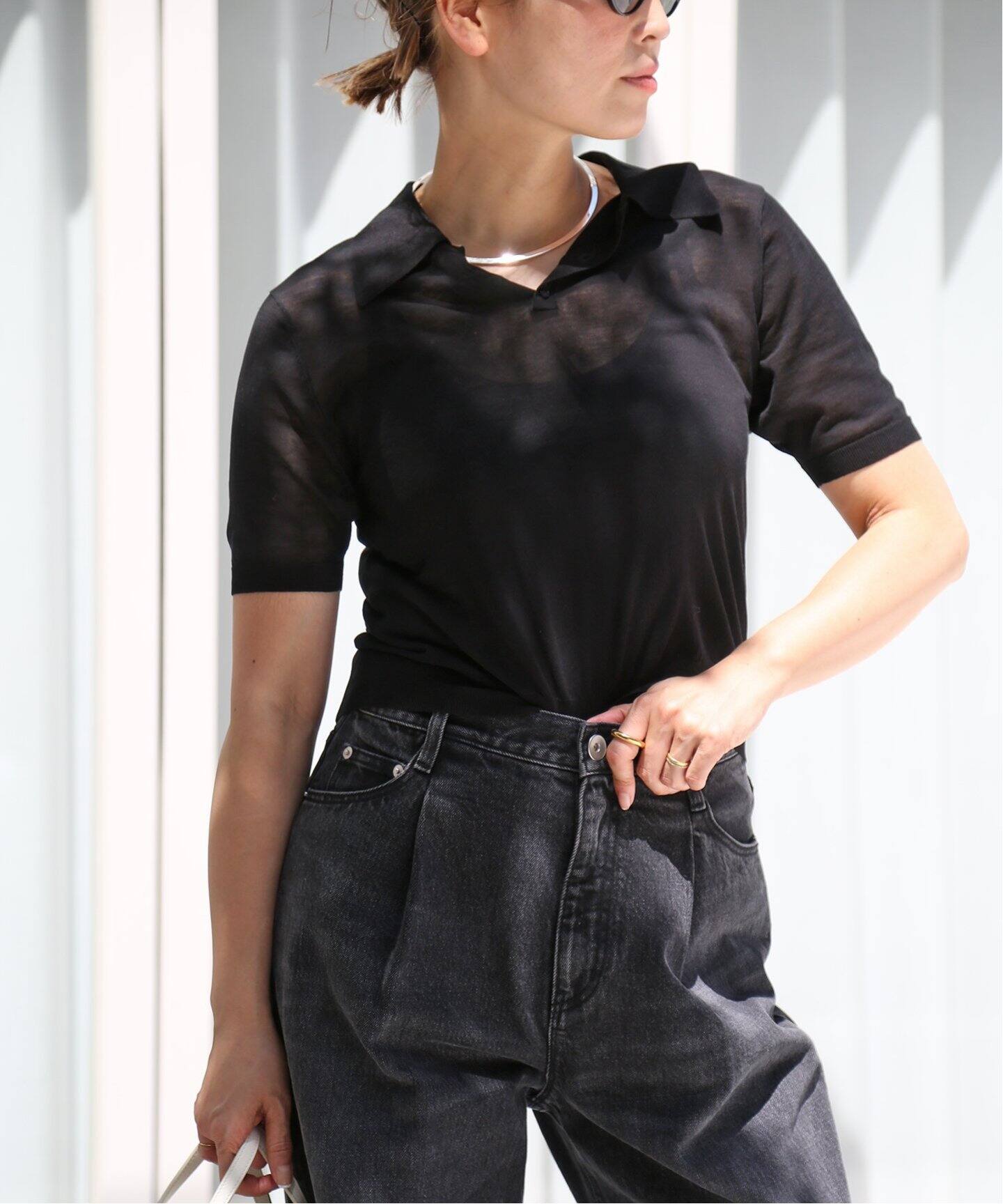 Cotton Poloshirt ニット（ニット／セーター）｜Deuxieme Classe  