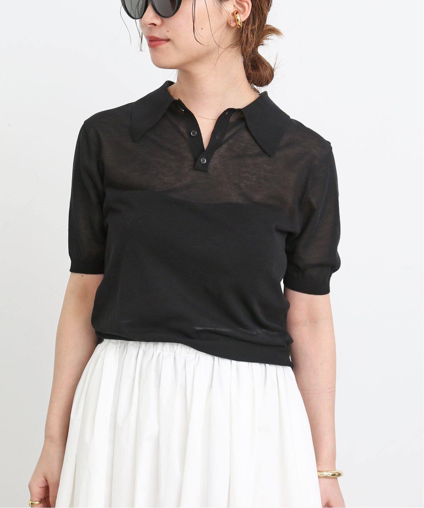 Cotton Poloshirt ニット（ニット／セーター）｜Deuxieme Classe 