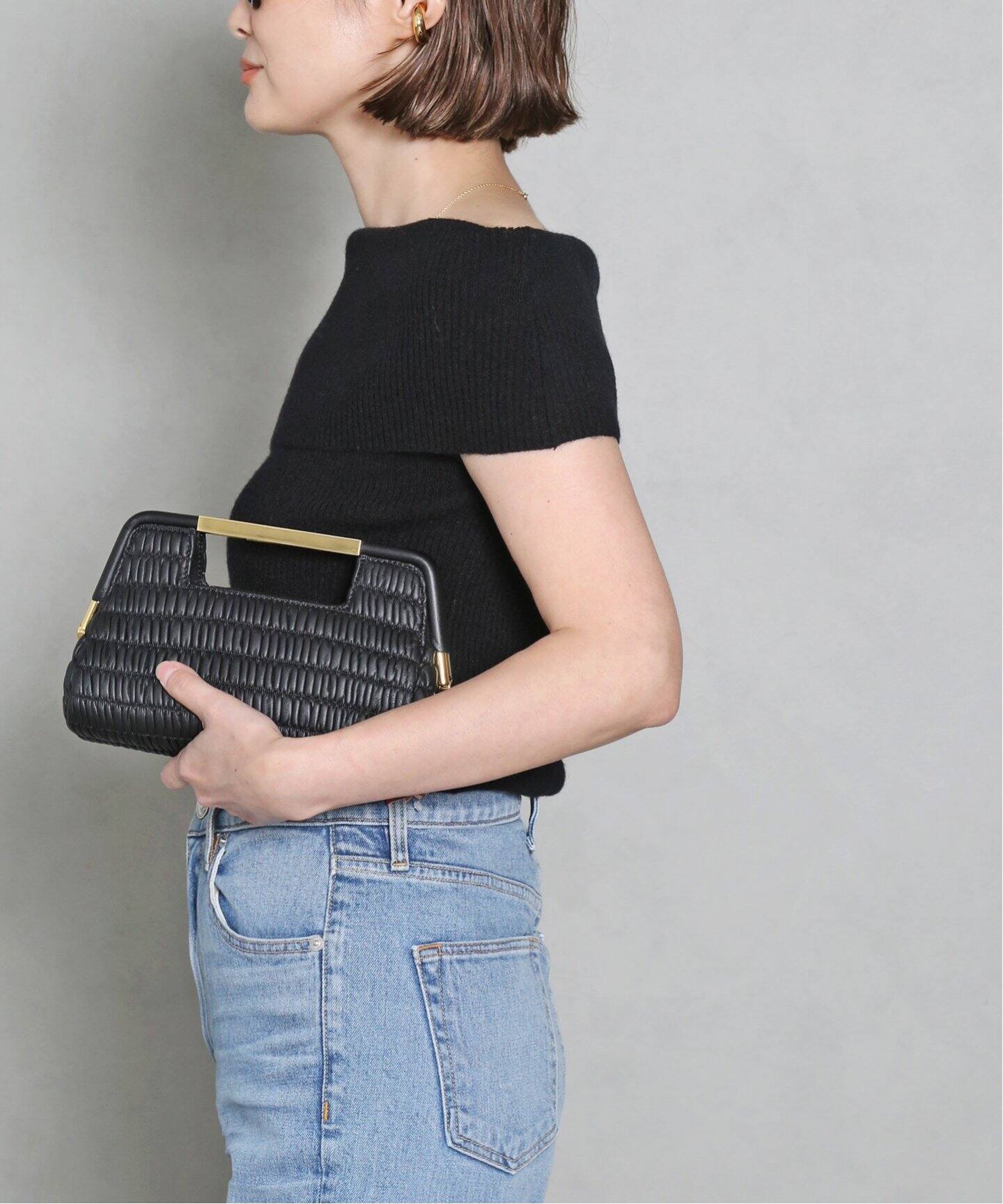 TOTEME/トーテム】OFF-SHOULDER RIB KNIT TOP（ニット／セーター 