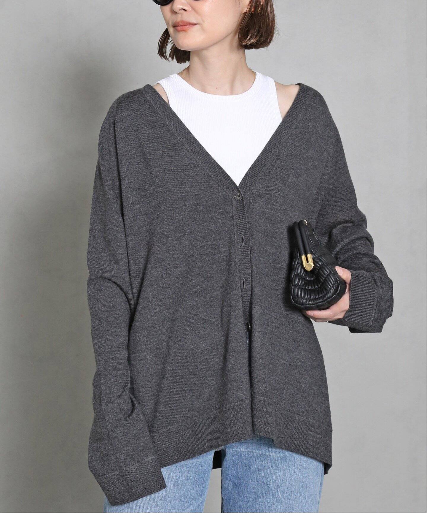 TOTEME/トーテム】RAGLAN-SLEEVE WOOL カーディガン（カーディガン  