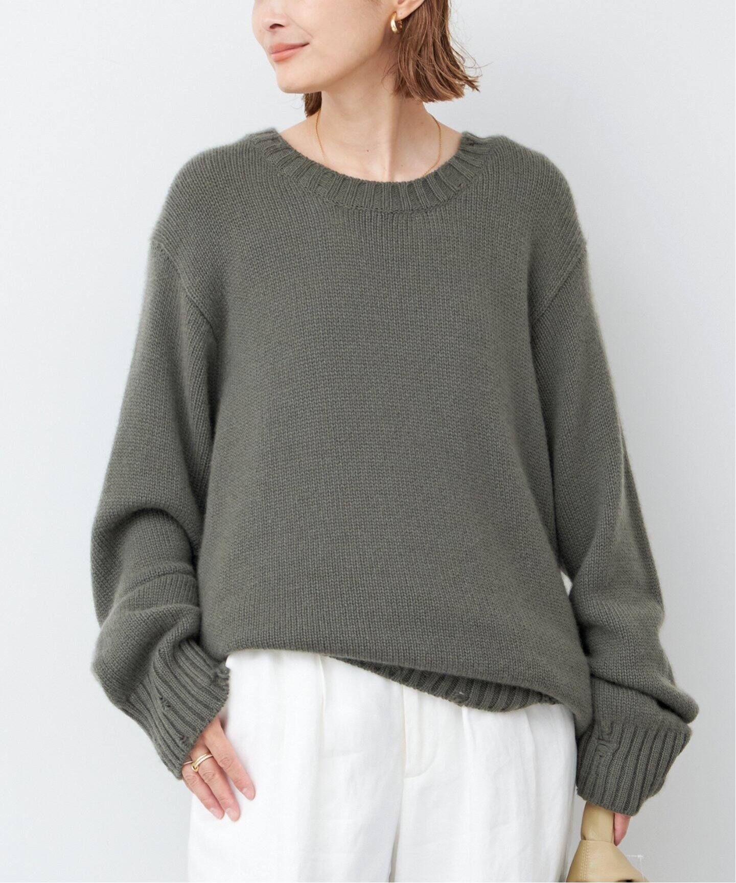 CANESSA/カネッサ】KARL ROUND NECK（ニット／セーター）｜Deuxieme 