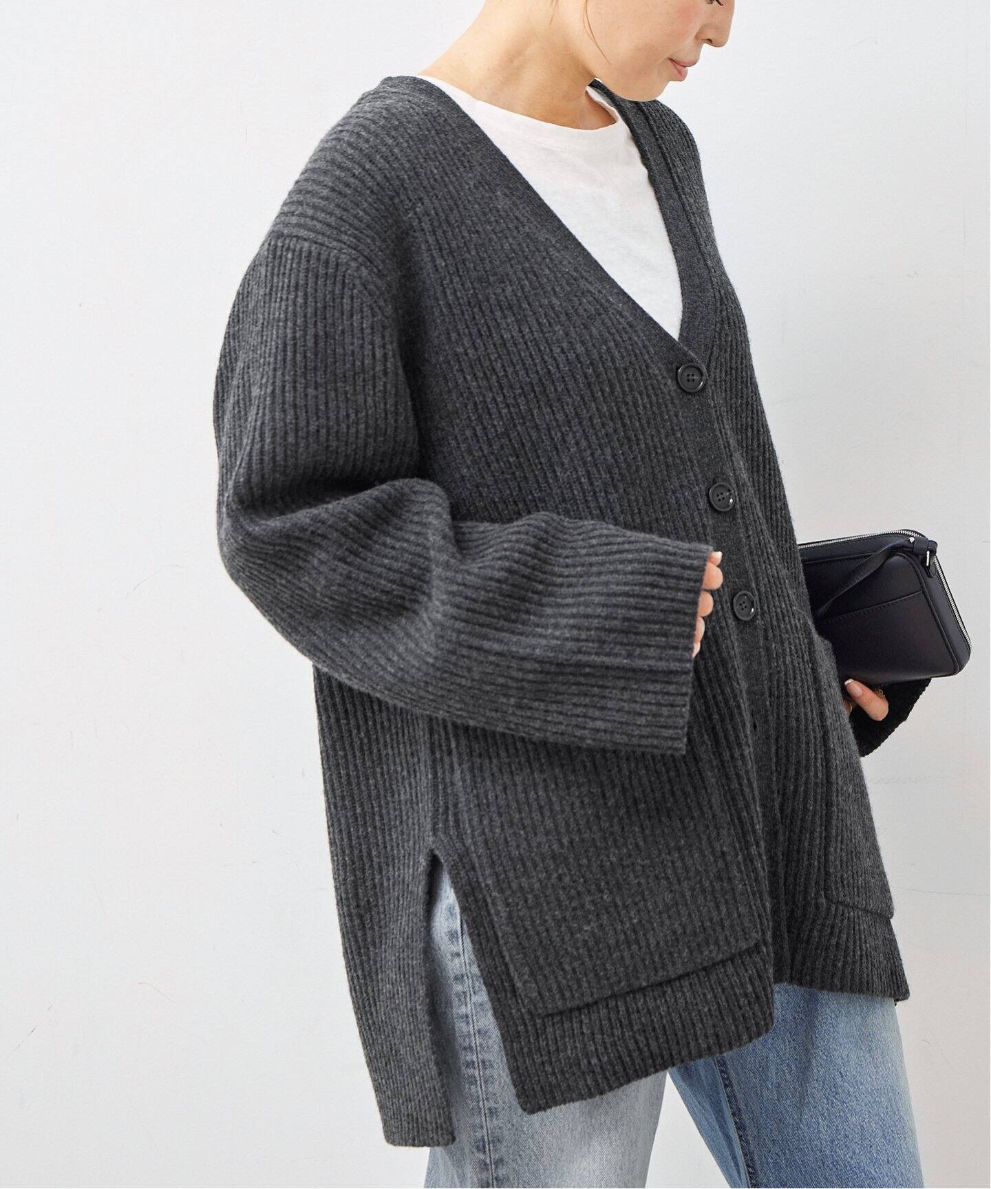 TOTEME/トーテム】 Ribbed Wool カーディガン（カーディガン 