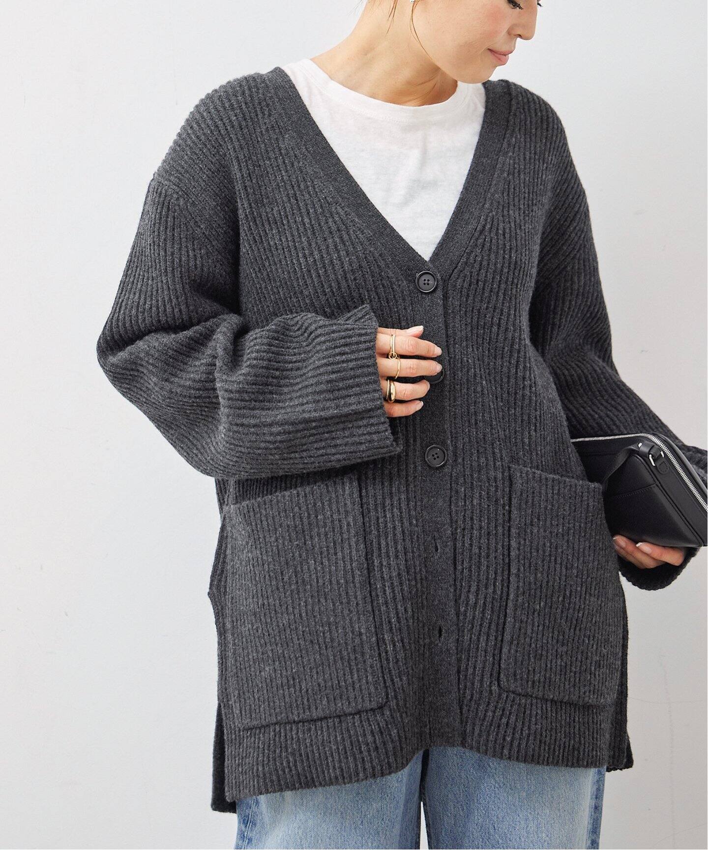 TOTEME/トーテム】 Ribbed Wool カーディガン（カーディガン  