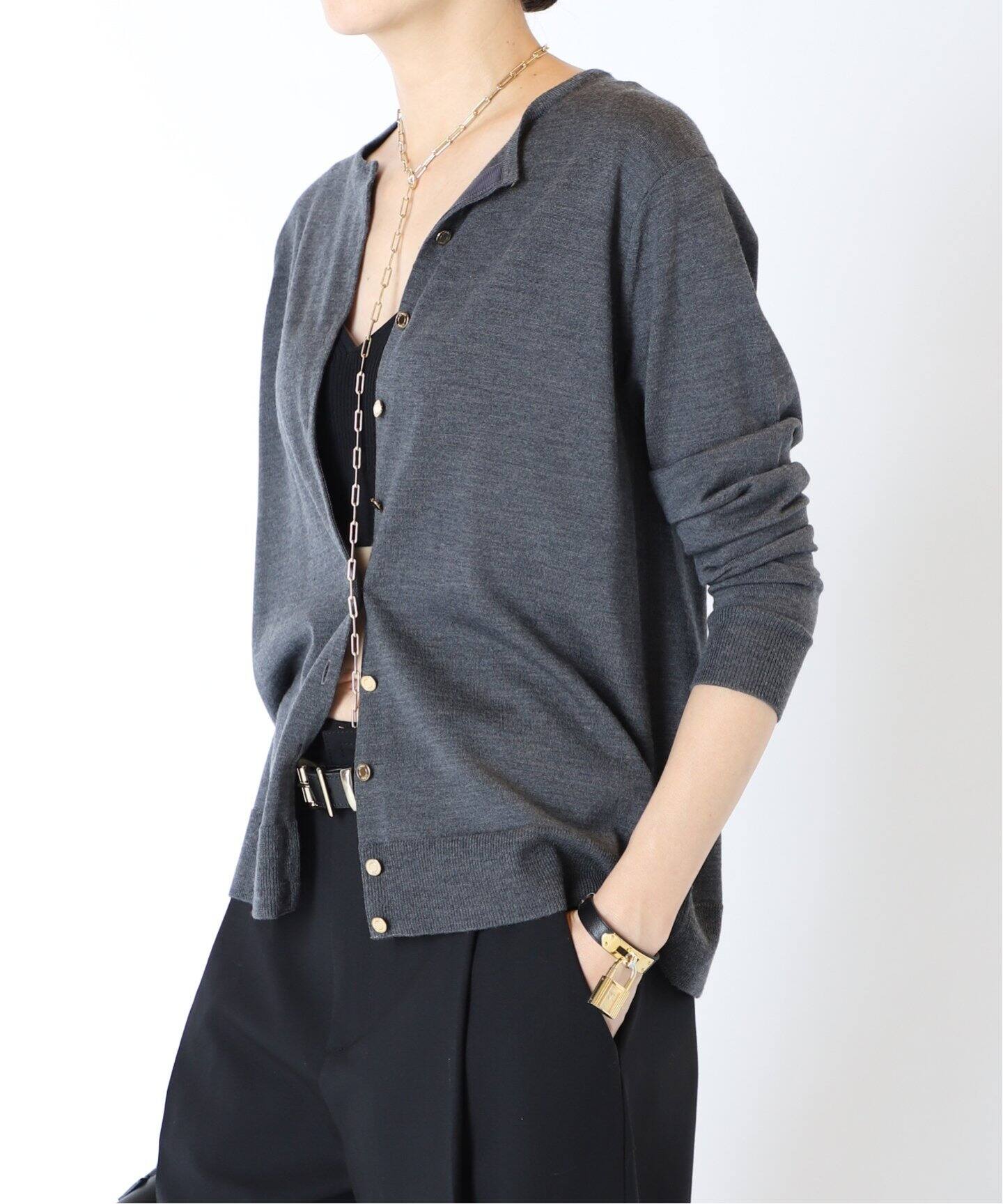 追加FF30 クルーネック オーバーカーディガン（カーディガン）｜MUSE  