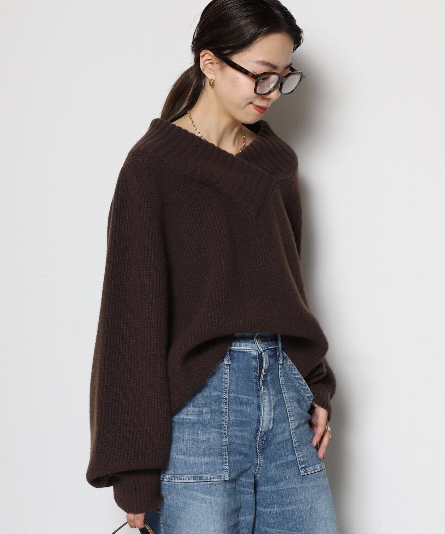 OLBIA アゼ Vネック プルオーバー（ニット／セーター）｜MUSE de  