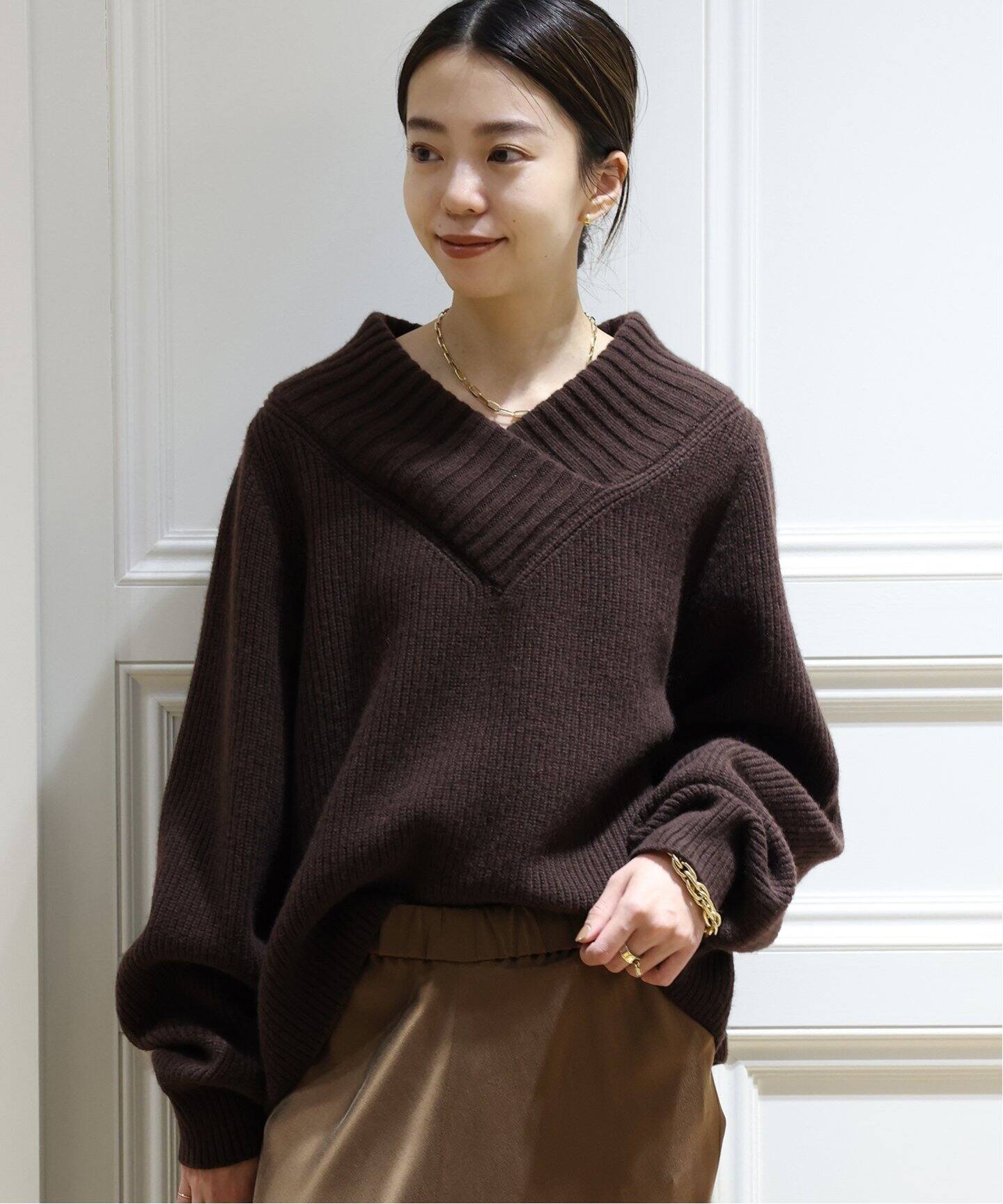 OLBIA アゼ Vネック プルオーバー（ニット／セーター）｜MUSE de  