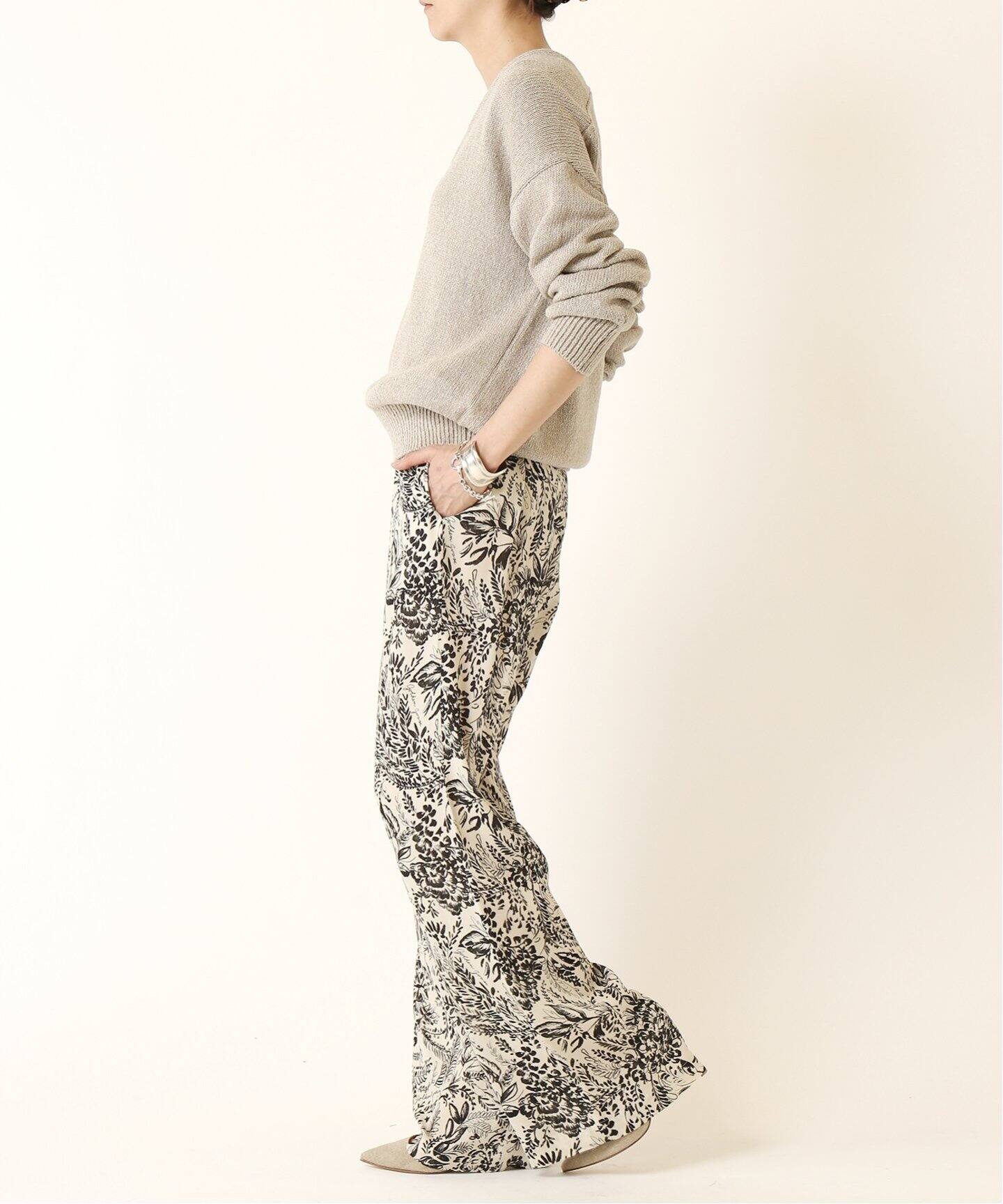 Lily Linen Vネック プルオーバー（ニット／セーター）｜MUSE de  