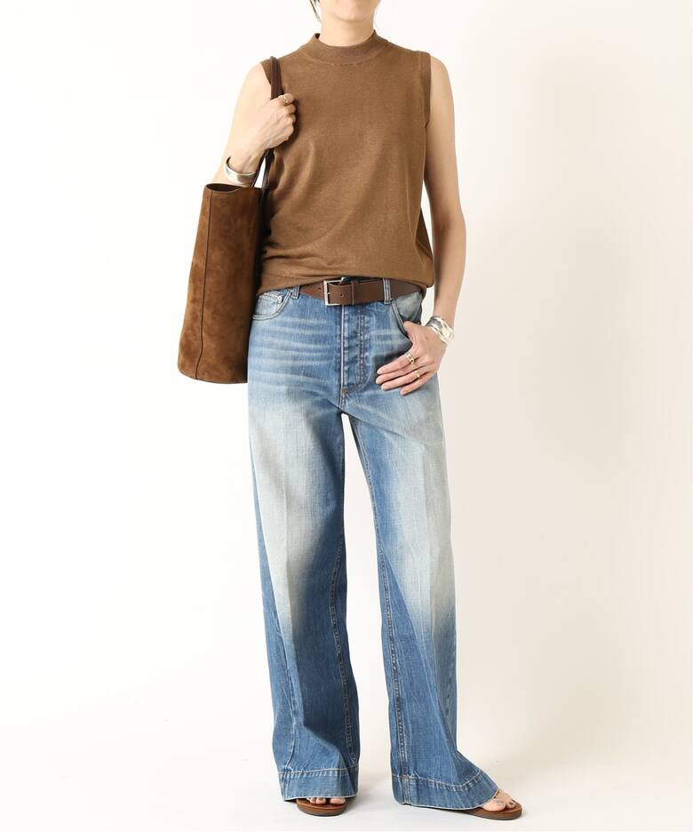 BRONZER RICH ノースリーブ ニット（ニット／セーター）｜MUSE de  