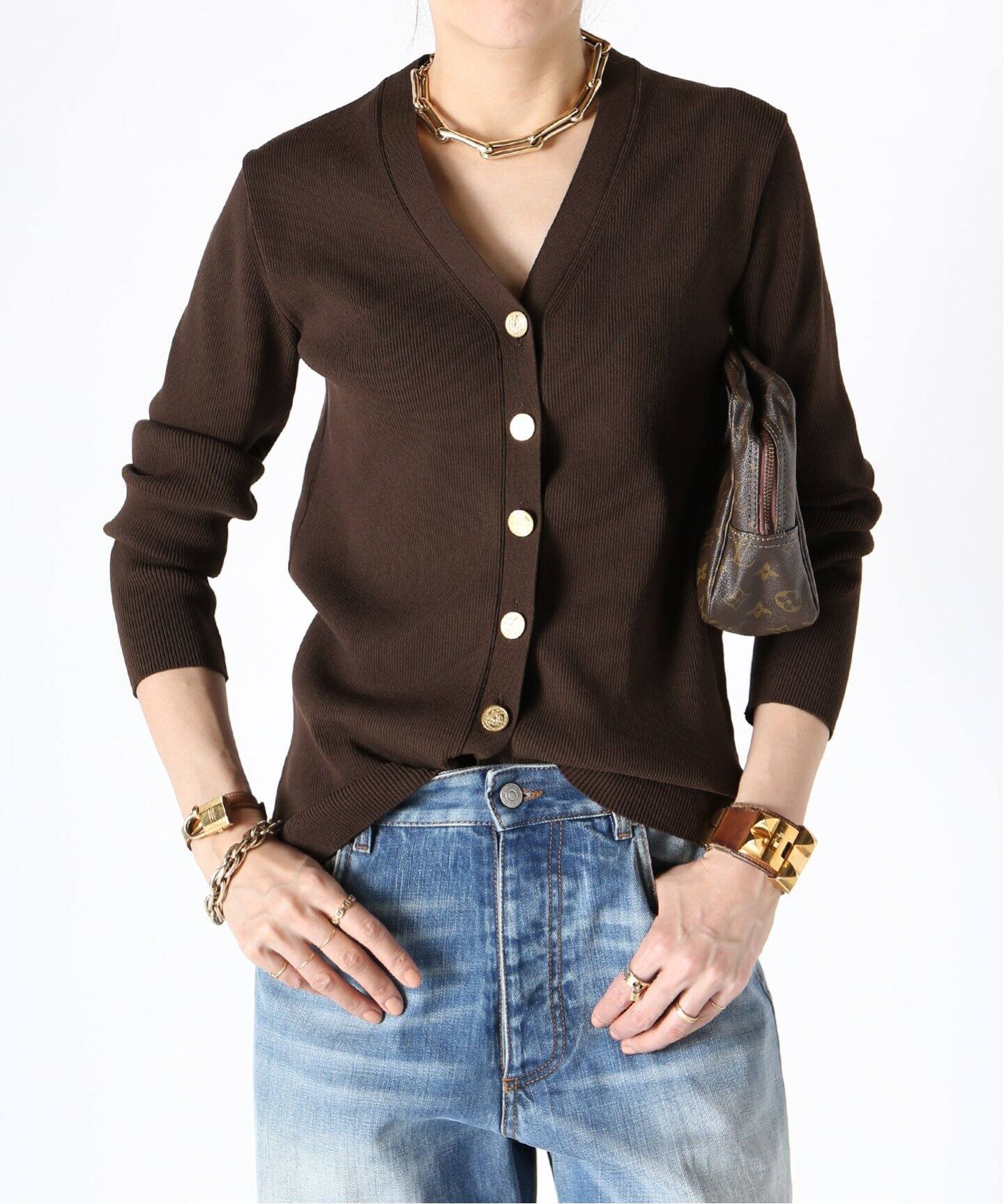 Diner B RIB カーディガン（カーディガン）｜MUSE de Deuxieme Classe  