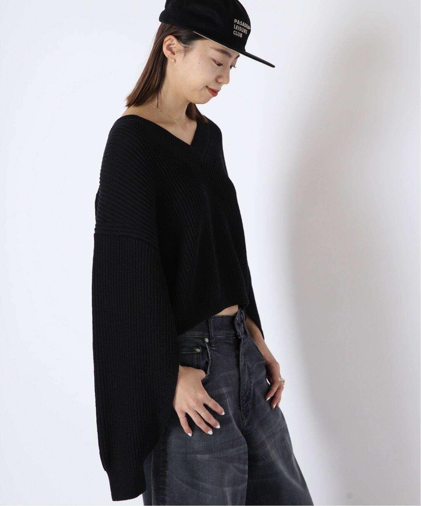 Design Sleeve Cropped プルオーバー（ニット／セーター）｜MUSE de  