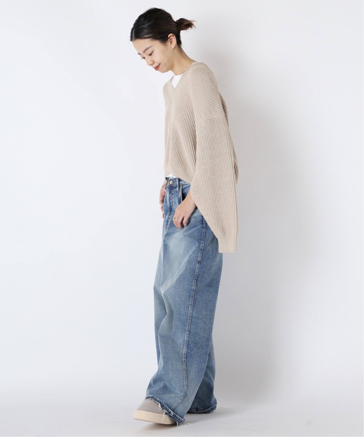 Design Sleeve Cropped プルオーバー（ニット／セーター）｜MUSE de  