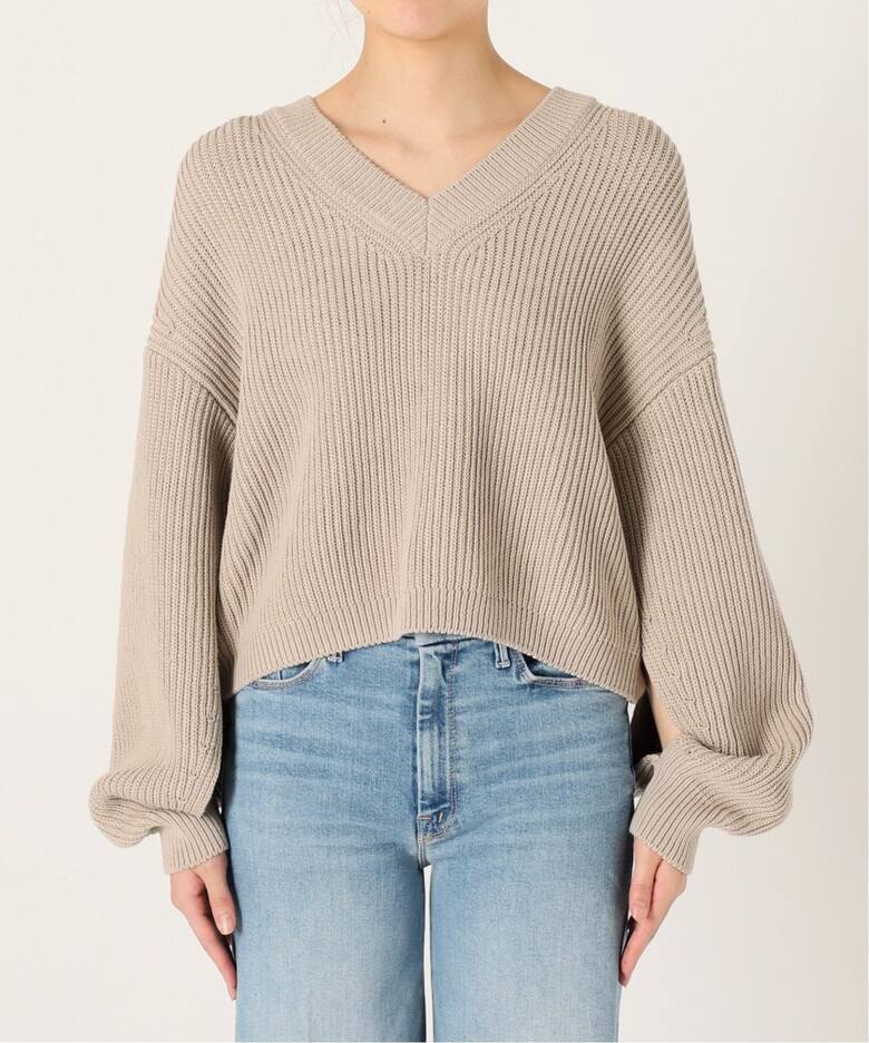 Design Sleeve Cropped プルオーバー（ニット／セーター）｜MUSE de  