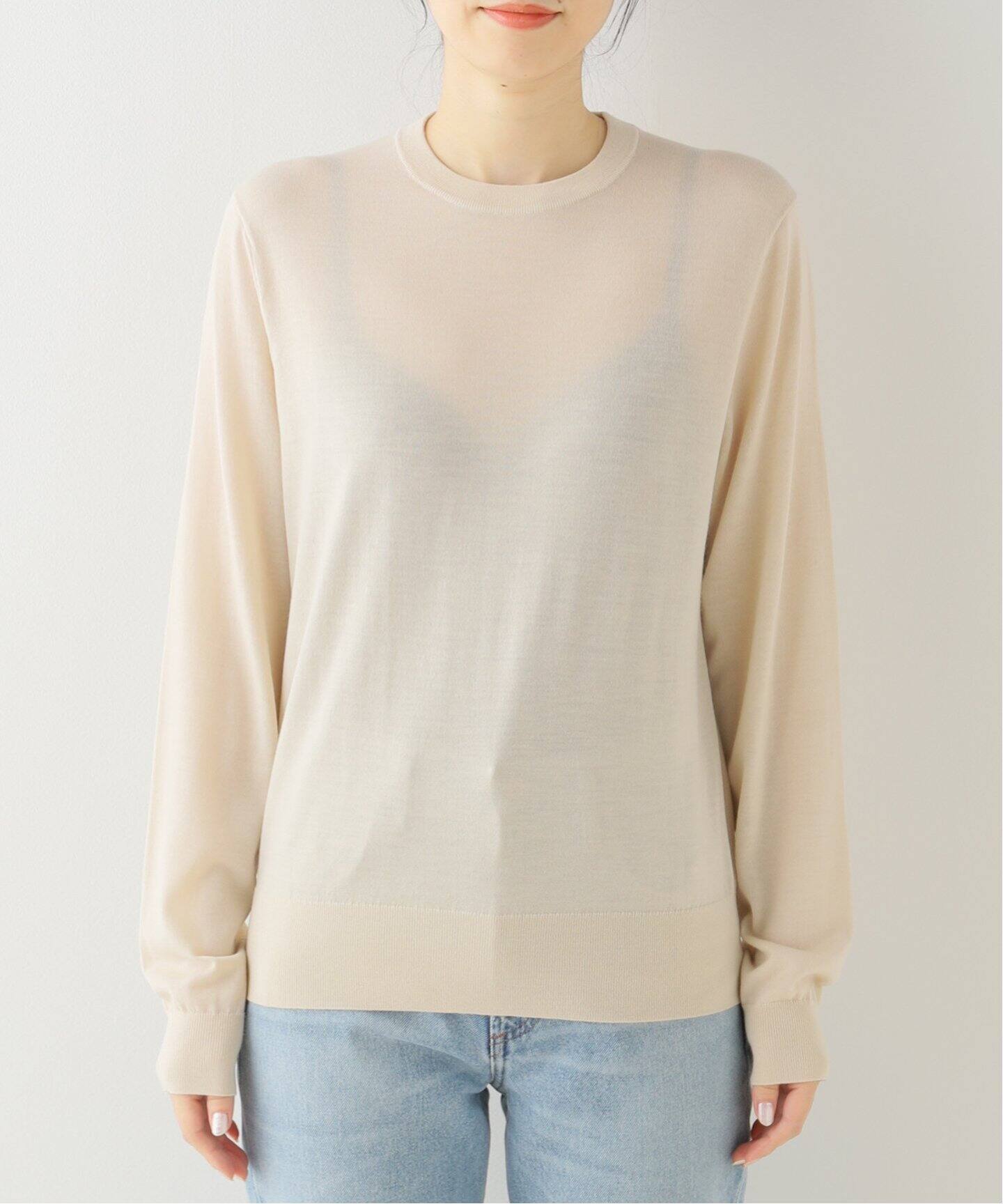 Basic クルーネックプルオーバー（ニット／セーター）｜MUSE de  