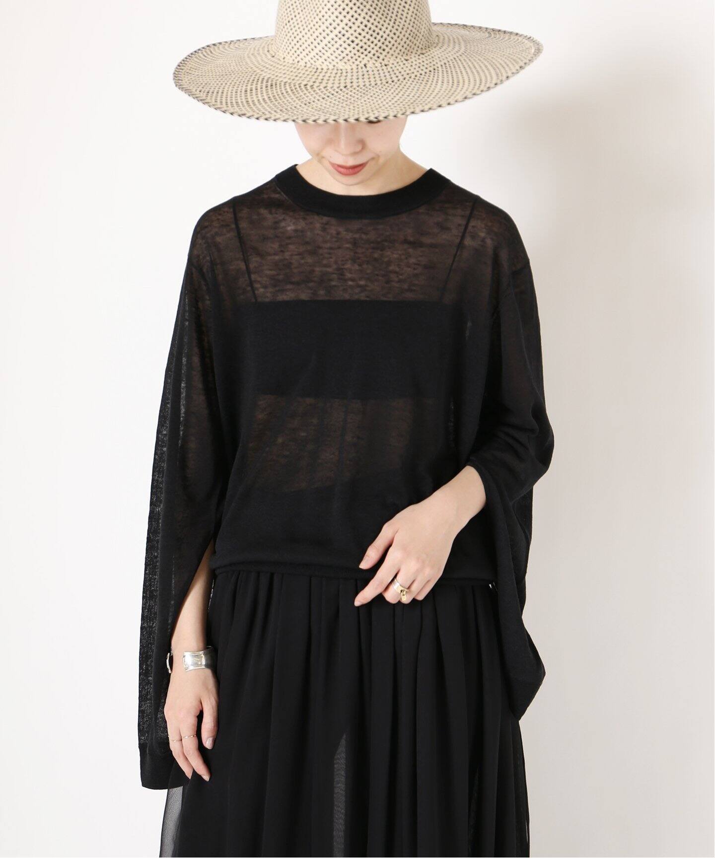 Deuxieme Classe Sheer Slit Sleeve プルオーバー 