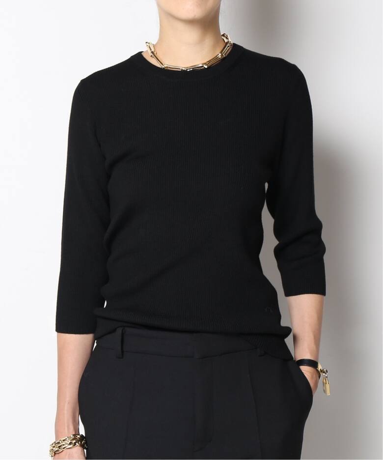 Rib クルーネックプルオーバー（ニット／セーター）｜MUSE de Deuxieme  