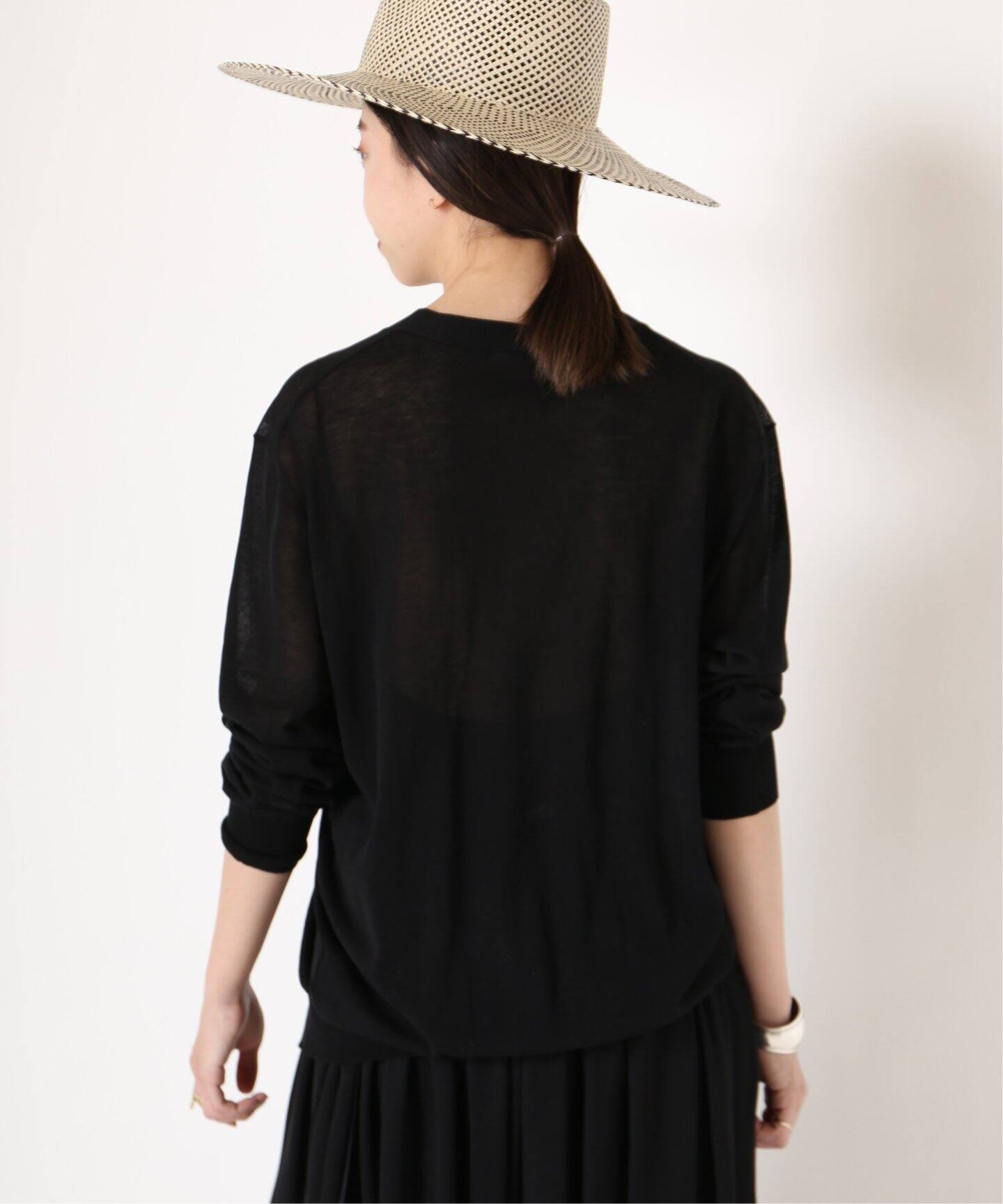 Cotton Sheer Vネック カーディガン（カーディガン）｜MUSE de  