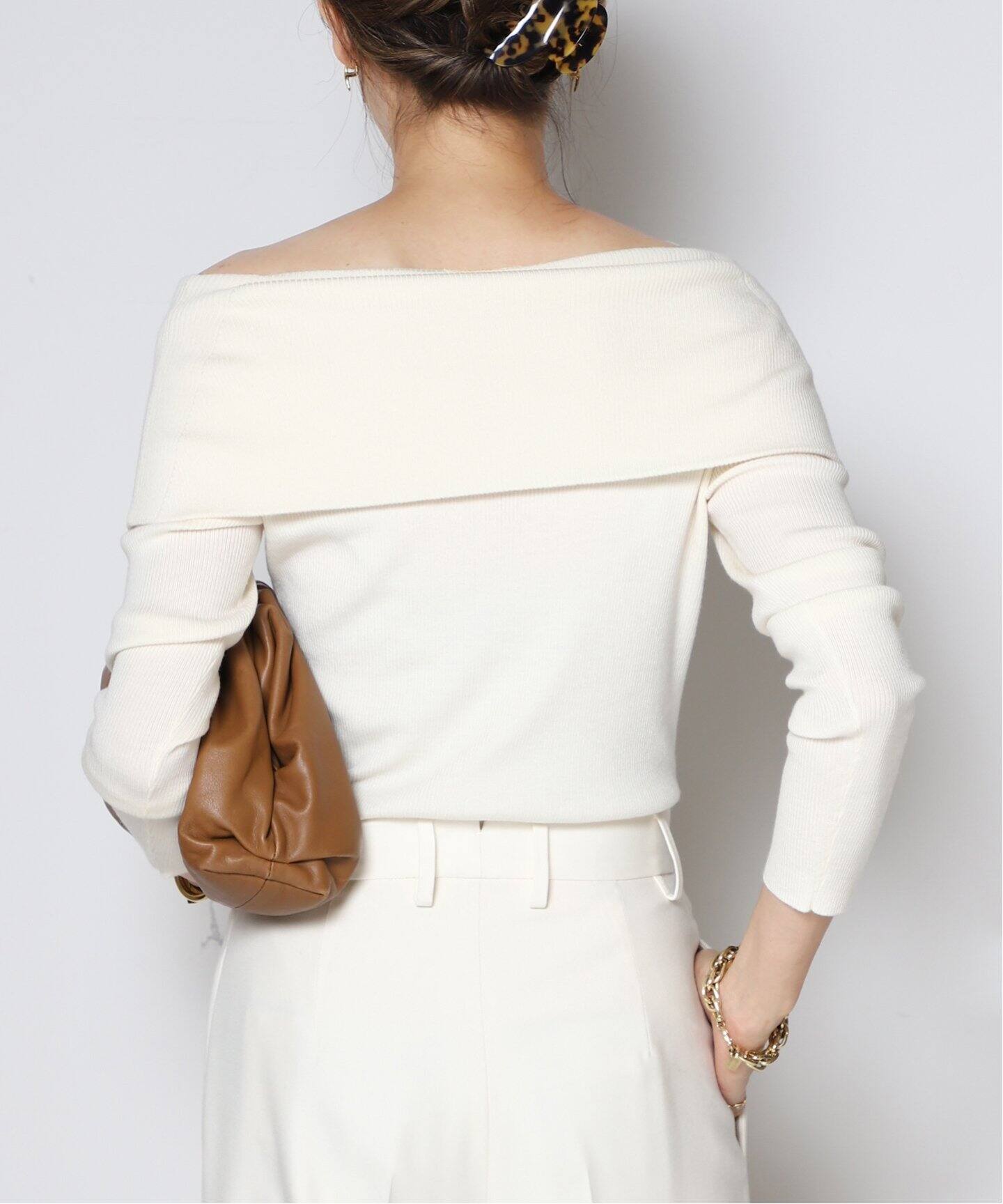 RIB OFF SHOULDER ニット（ニット／セーター）｜MUSE de Deuxieme 