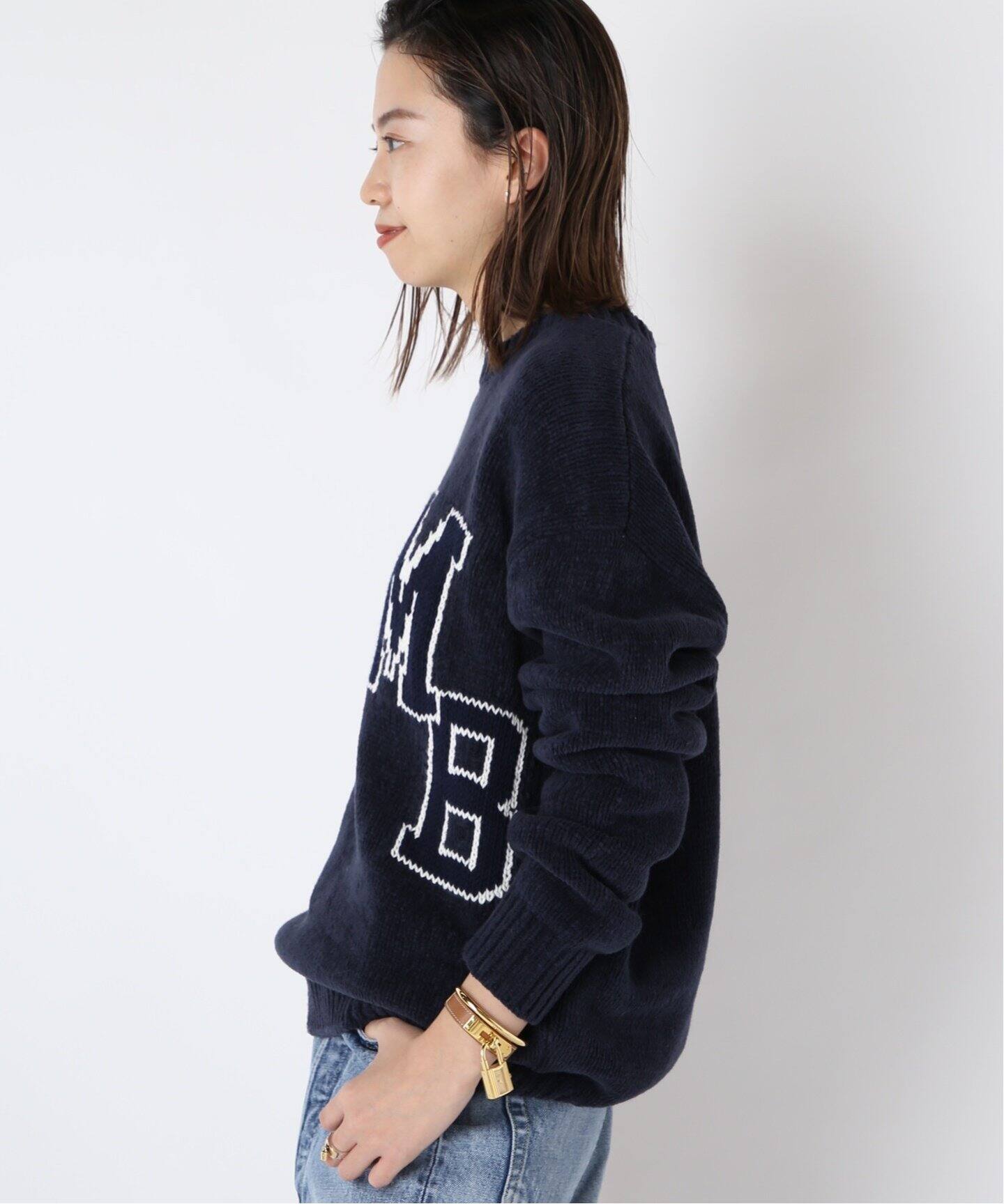 MADISONBLUE/マディソンブルー】COLLEGE SWEATER（ニット／セーター  