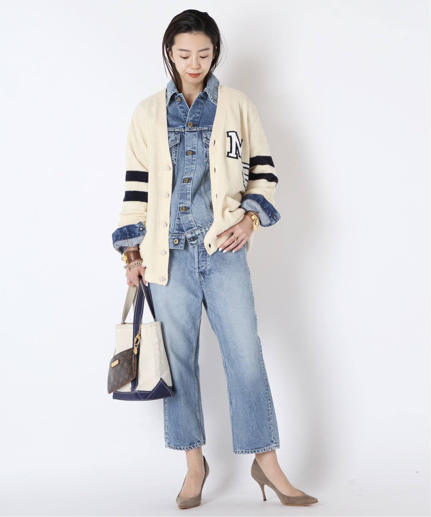 MADISONBLUE/マディソンブルー】COLLEGE カーディガン（カーディガン  