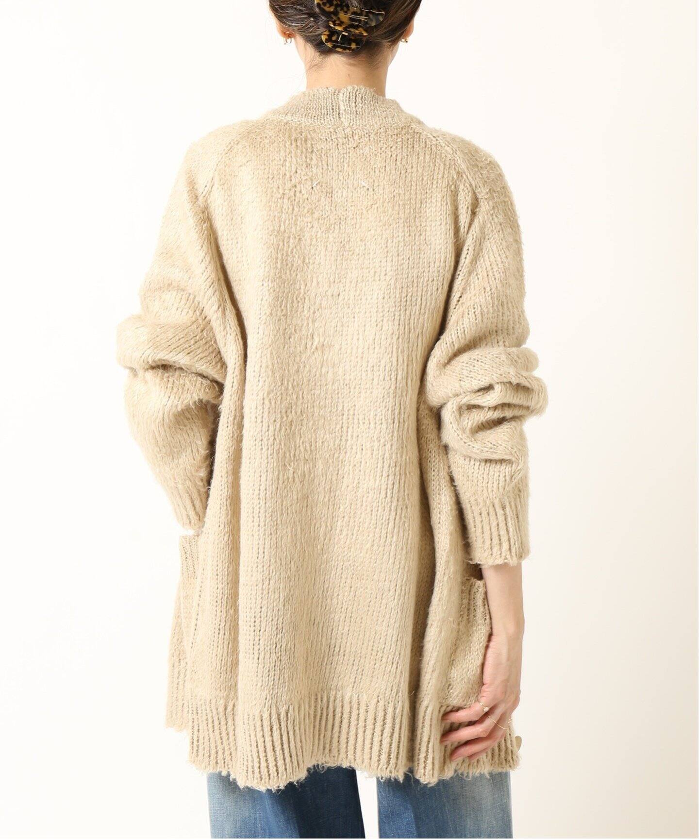 MAISON MARGIELA/メゾン マルジェラ】Brusched linen カーディガン 