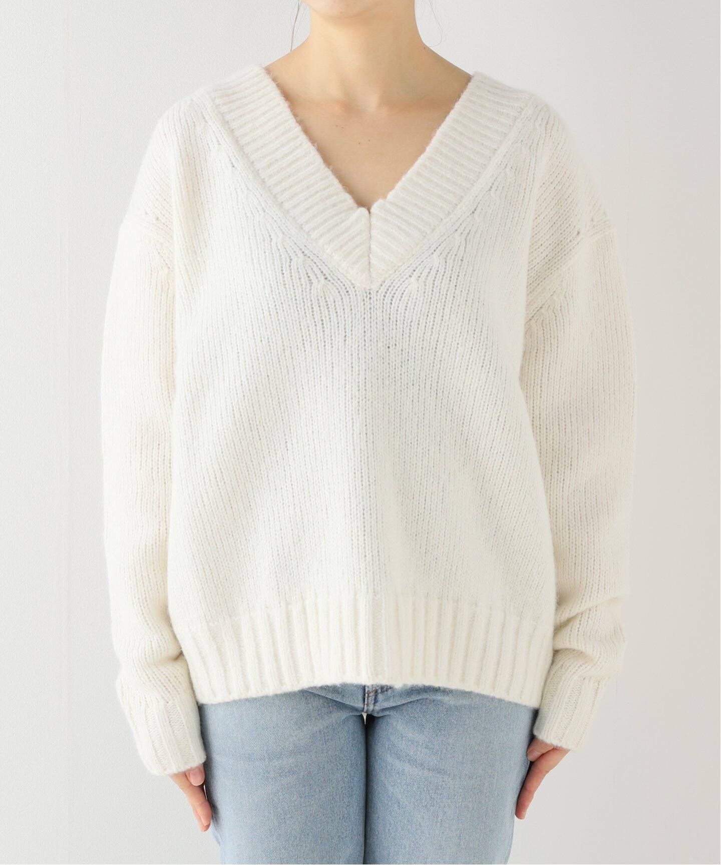 マディソンブルーLOOSE Vネックニット 