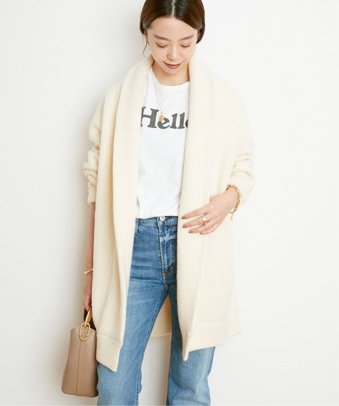 MADISONBLUE/マディソンブルー】SHAWL COLLAR カーディガン 
