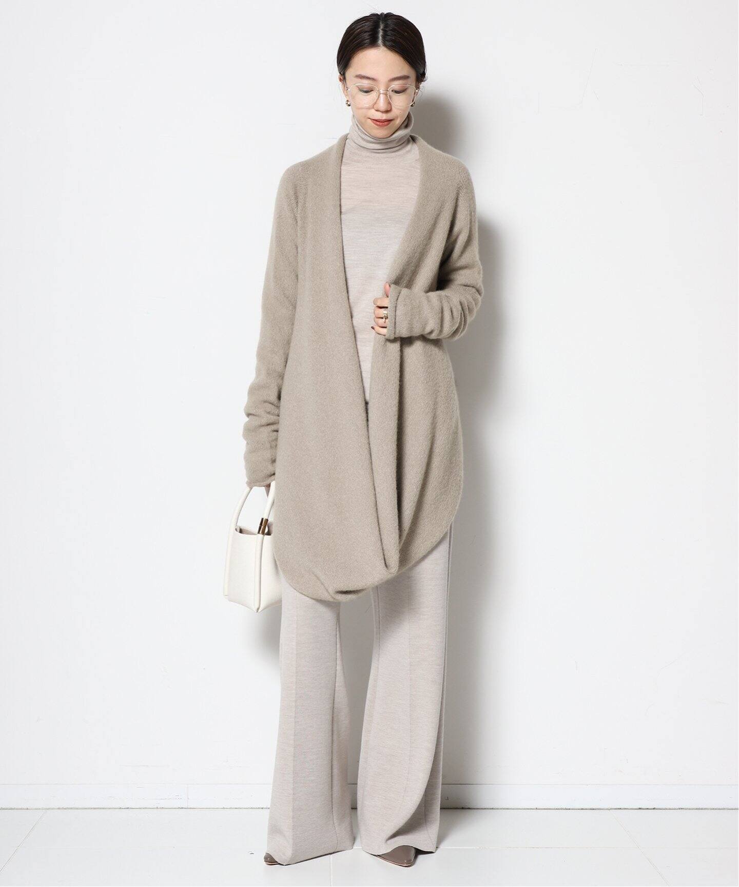 21AW ローレン マヌージアン ダブルフェイス ニットコート ローレン  