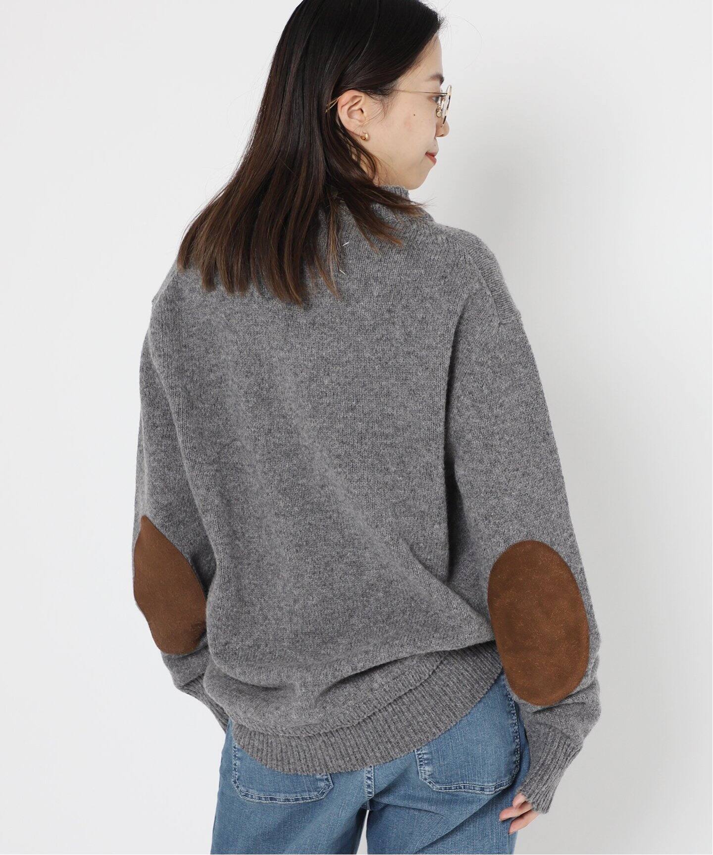 MAISON MARGIELA/メゾン マルジェラ】ELBOW PATCHES Vネック ニット 