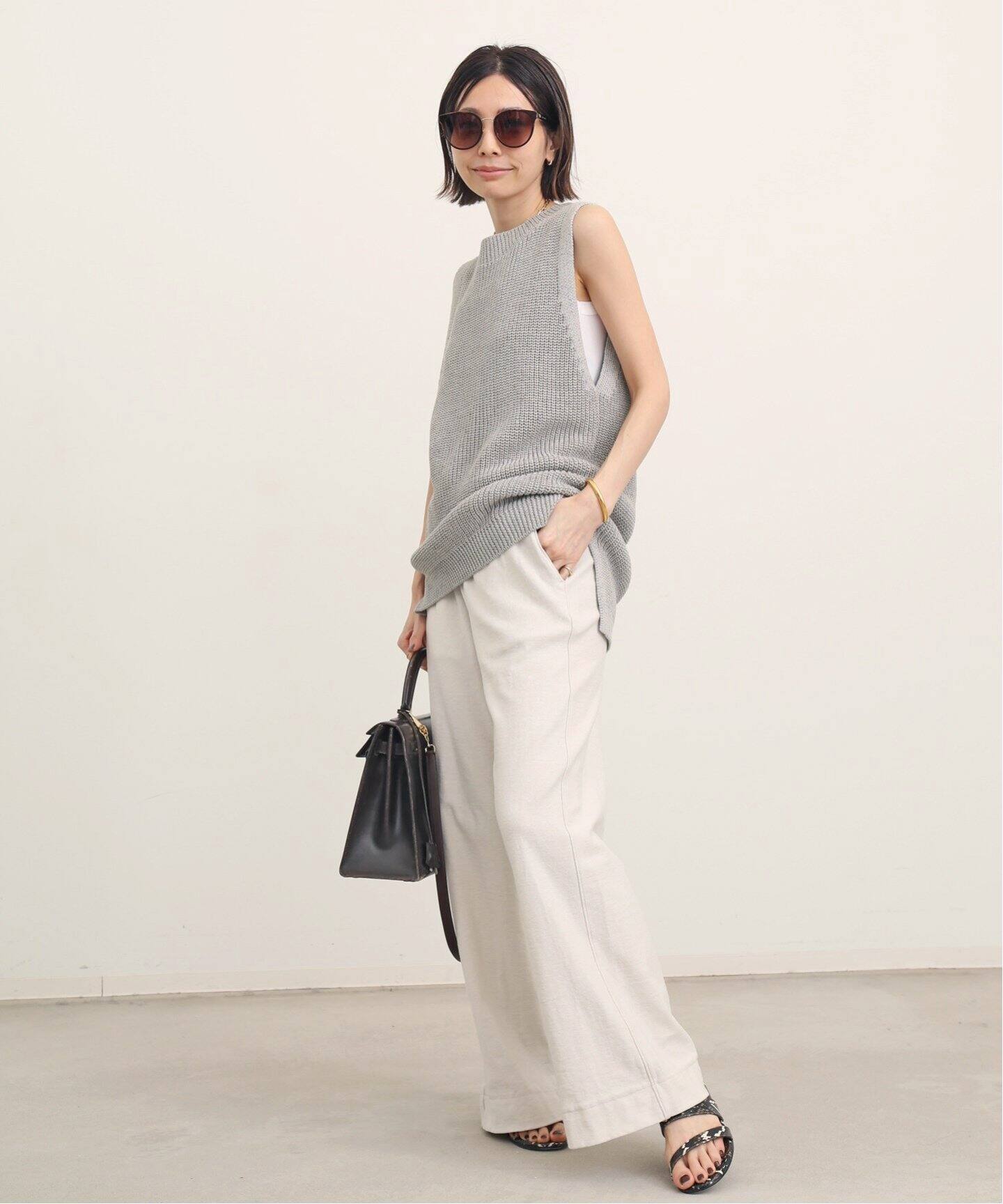 GOOD GRIEF！/グッドグリーフ】Cotton Linen Vest（ニット／セーター 