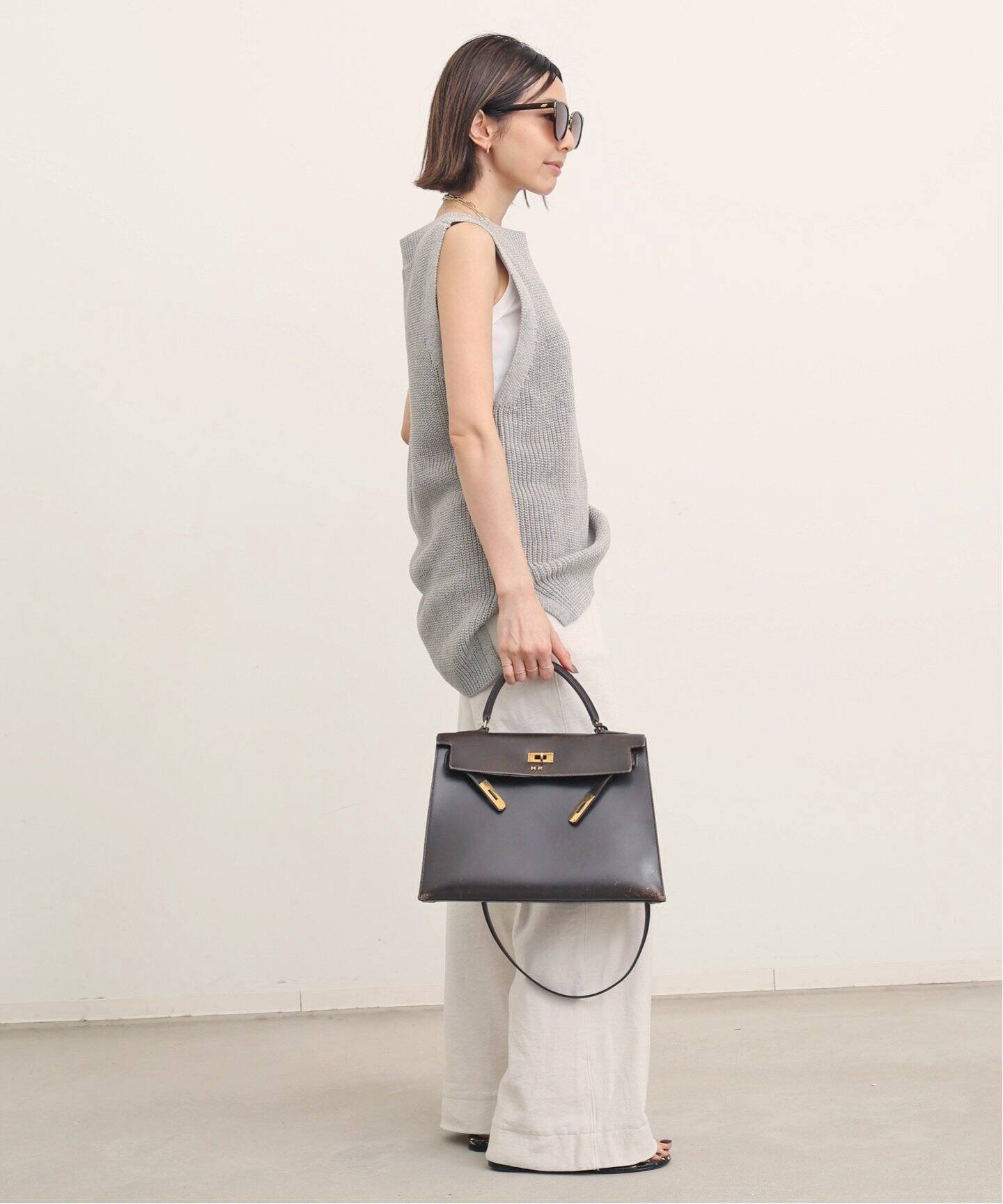 GOOD GRIEF！/グッドグリーフ】Cotton Linen Vest（ニット／セーター 