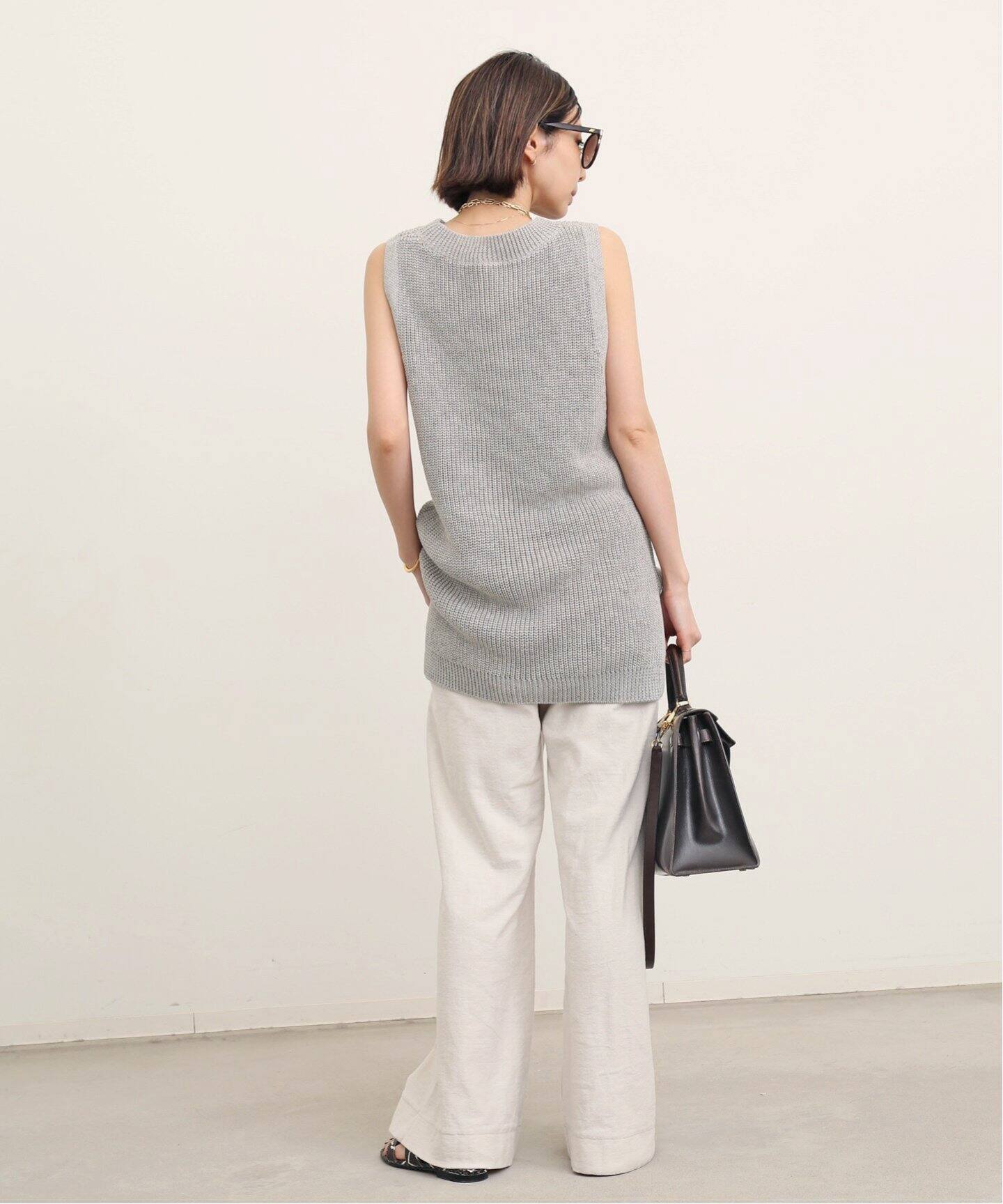 GOOD GRIEF！/グッドグリーフ】Cotton Linen Vest（ニット／セーター 