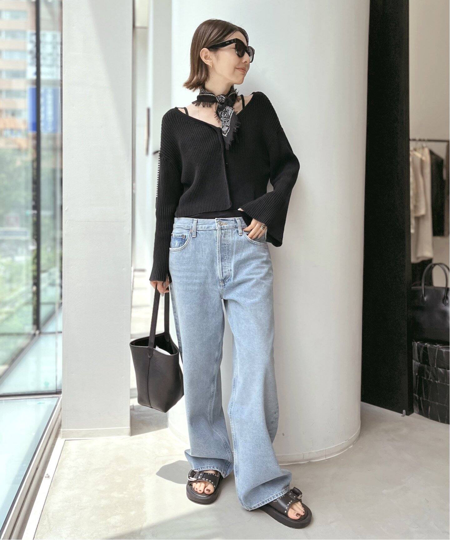 Boucle 2way Short Cardigan（ニット／セーター）｜L 