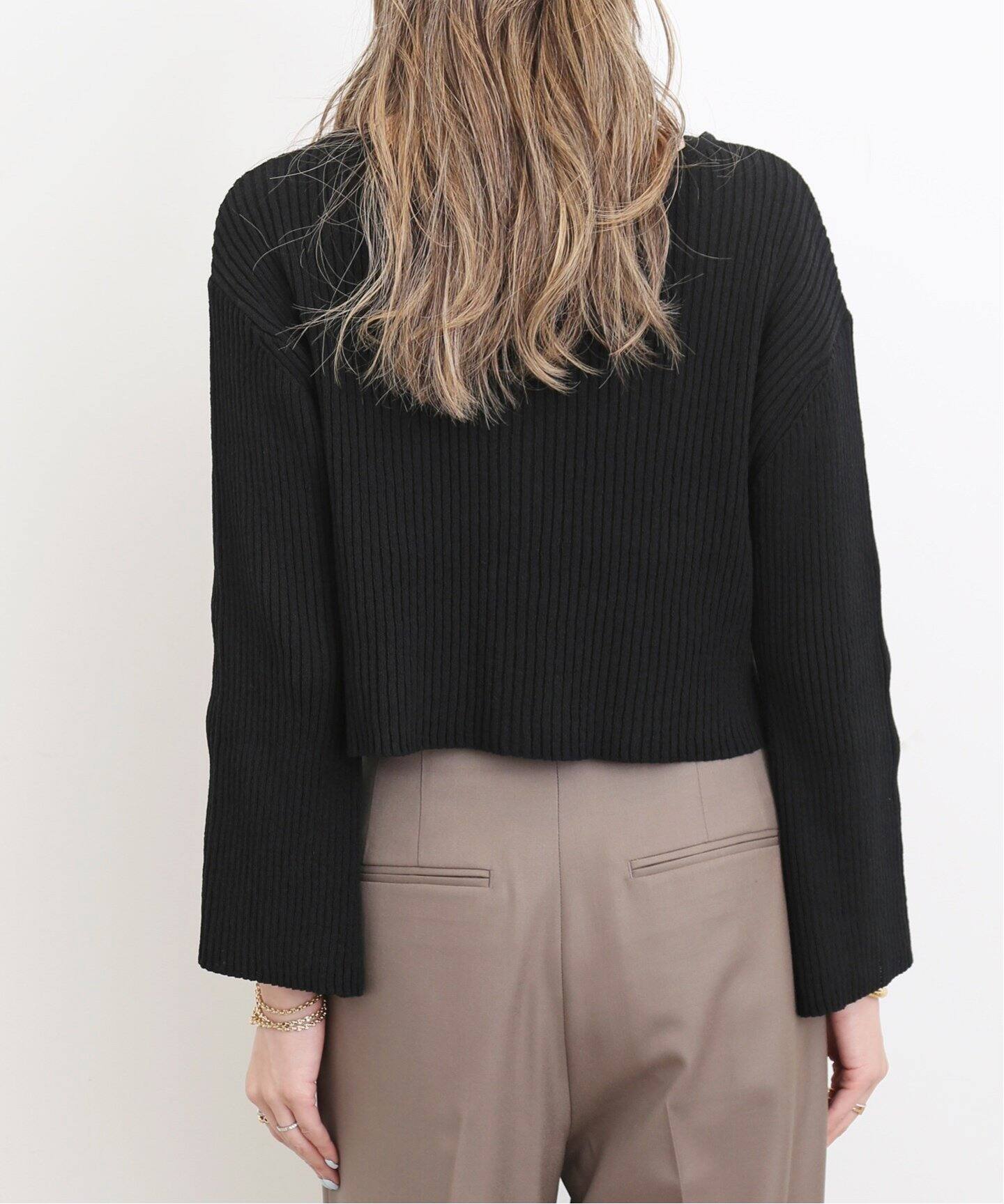 Boucle 2way Short Cardigan（ニット／セーター）｜L