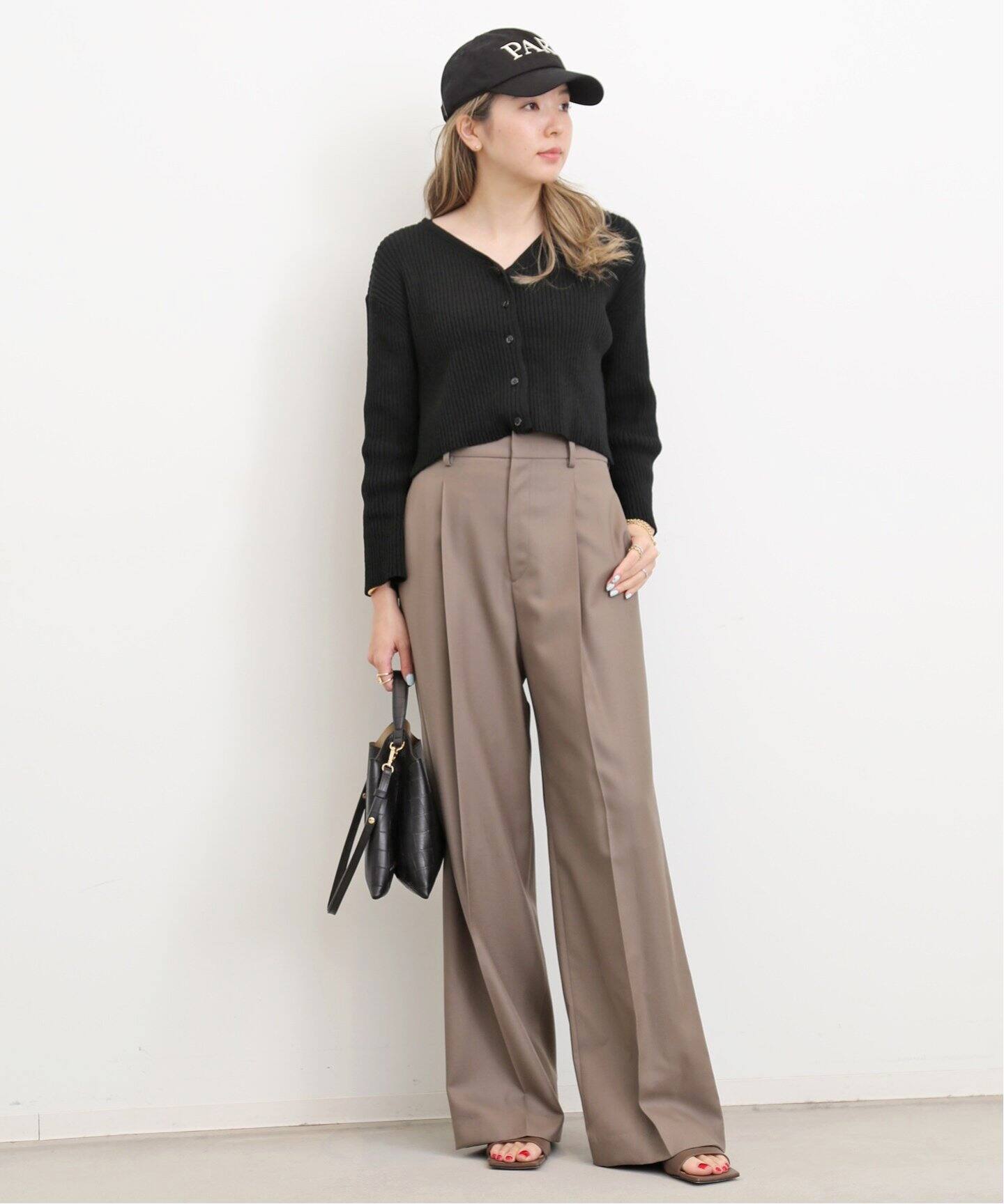 Boucle 2way Short Cardigan（ニット／セーター）｜L